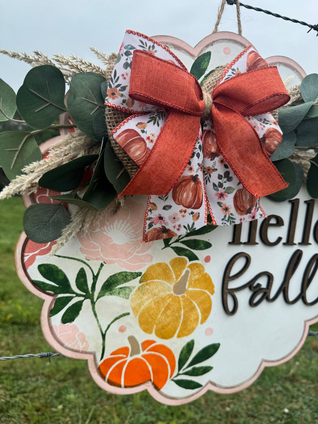 Pink Pumpkin Porch Signs
