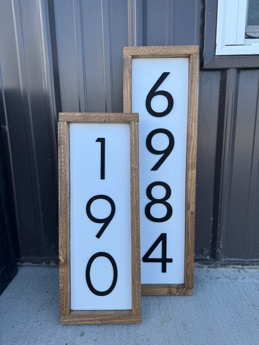 House Number Framed Signs