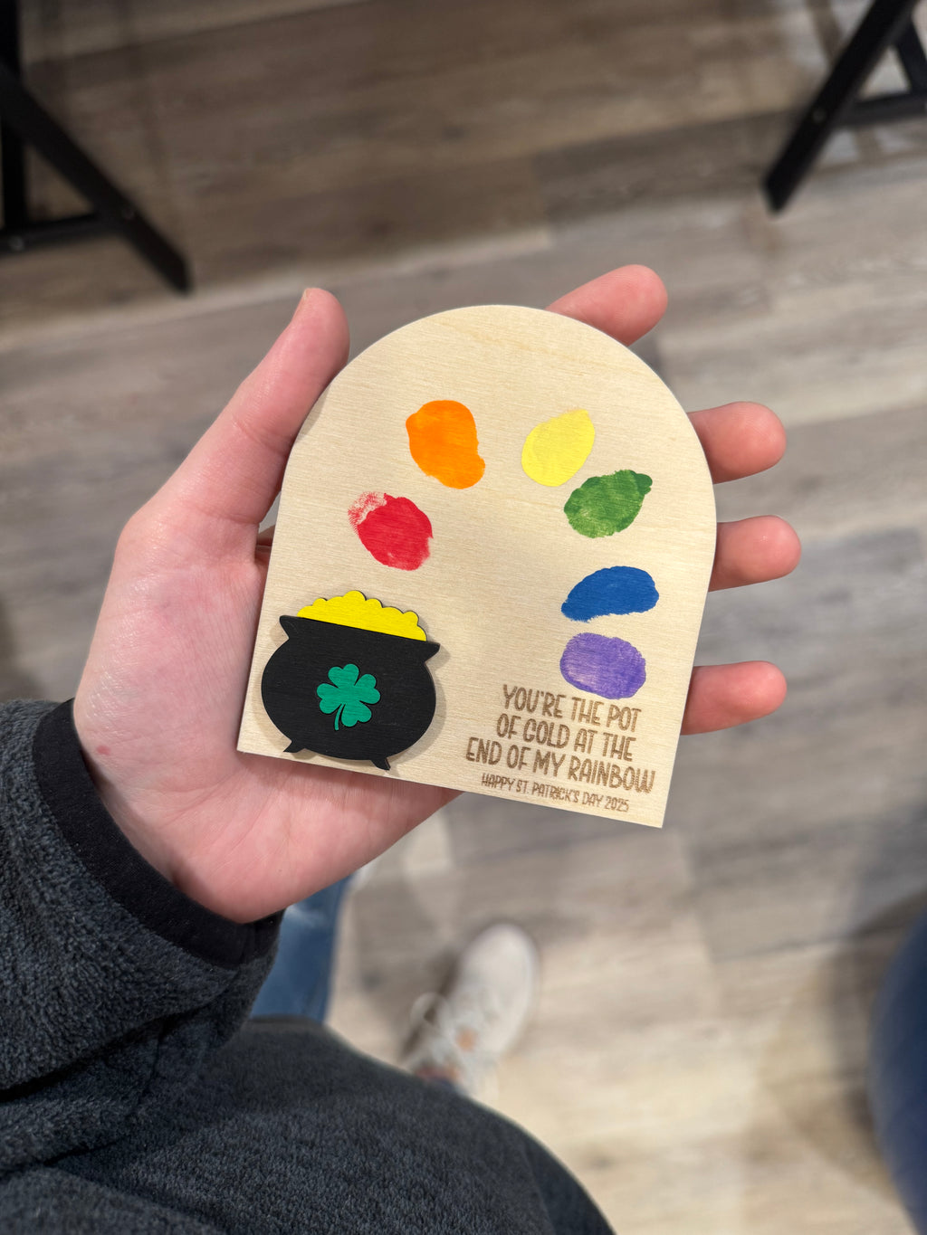 St. Patrick’s Day Rainbow Magnet Craft