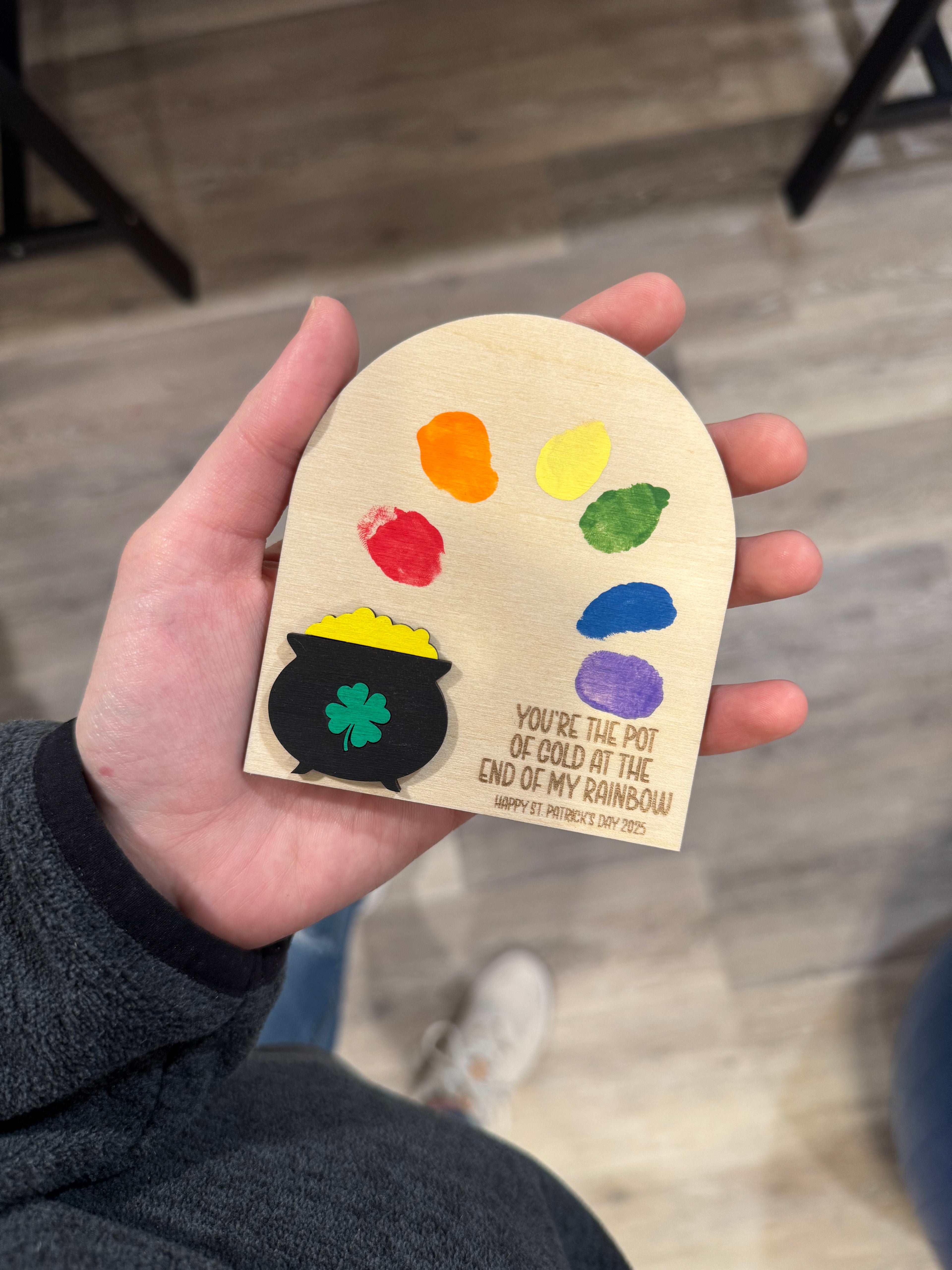 St. Patrick’s Day Rainbow Magnet Craft