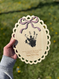 Vintage Handprint Sign - Mother’s Day Gift