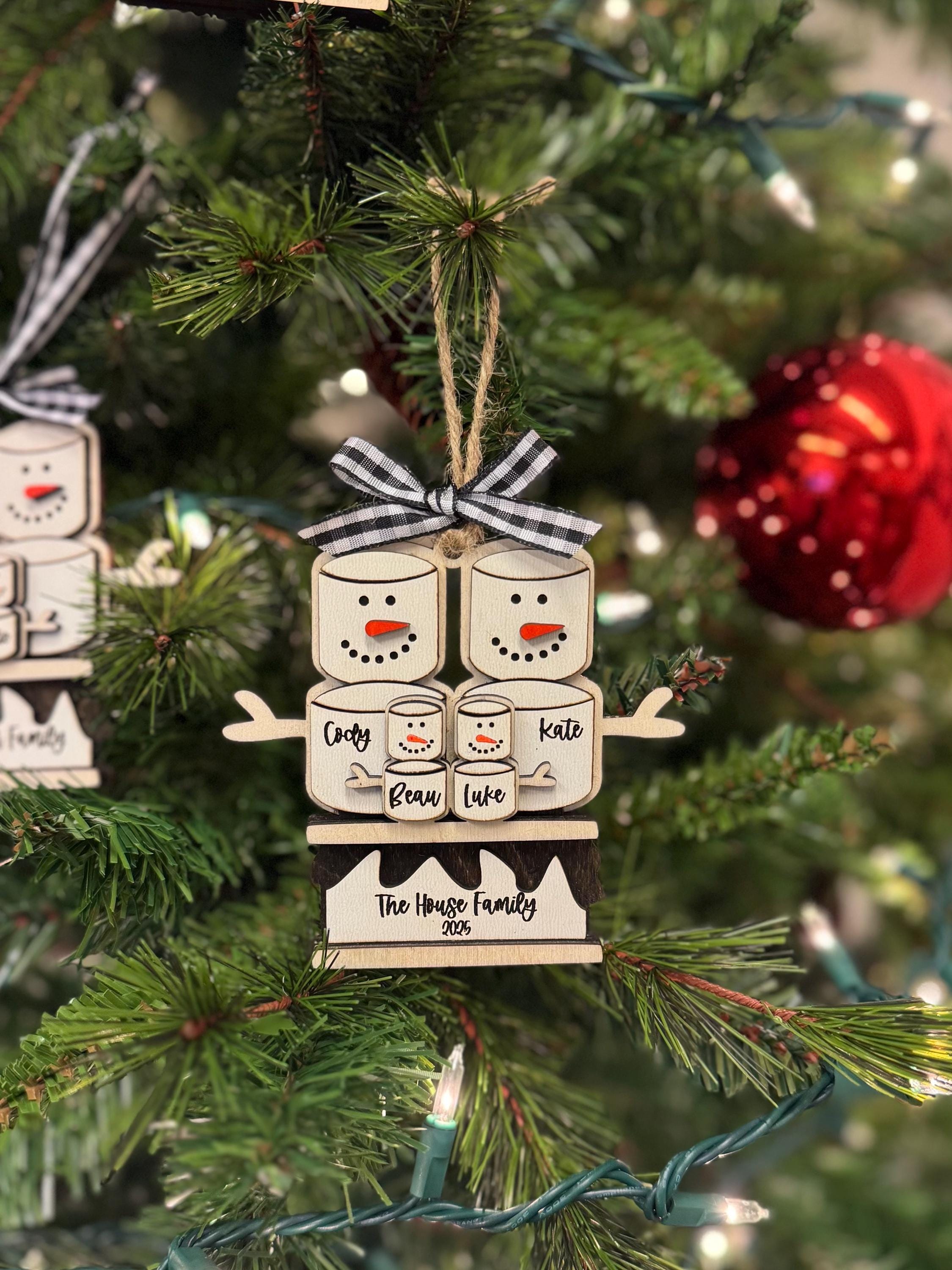 Personalized Family Wood Christmas Ornament | Custom Ornament | Christmas Gift | Keepsake | Holiday Decor | Stocking Tag | Memorabilia