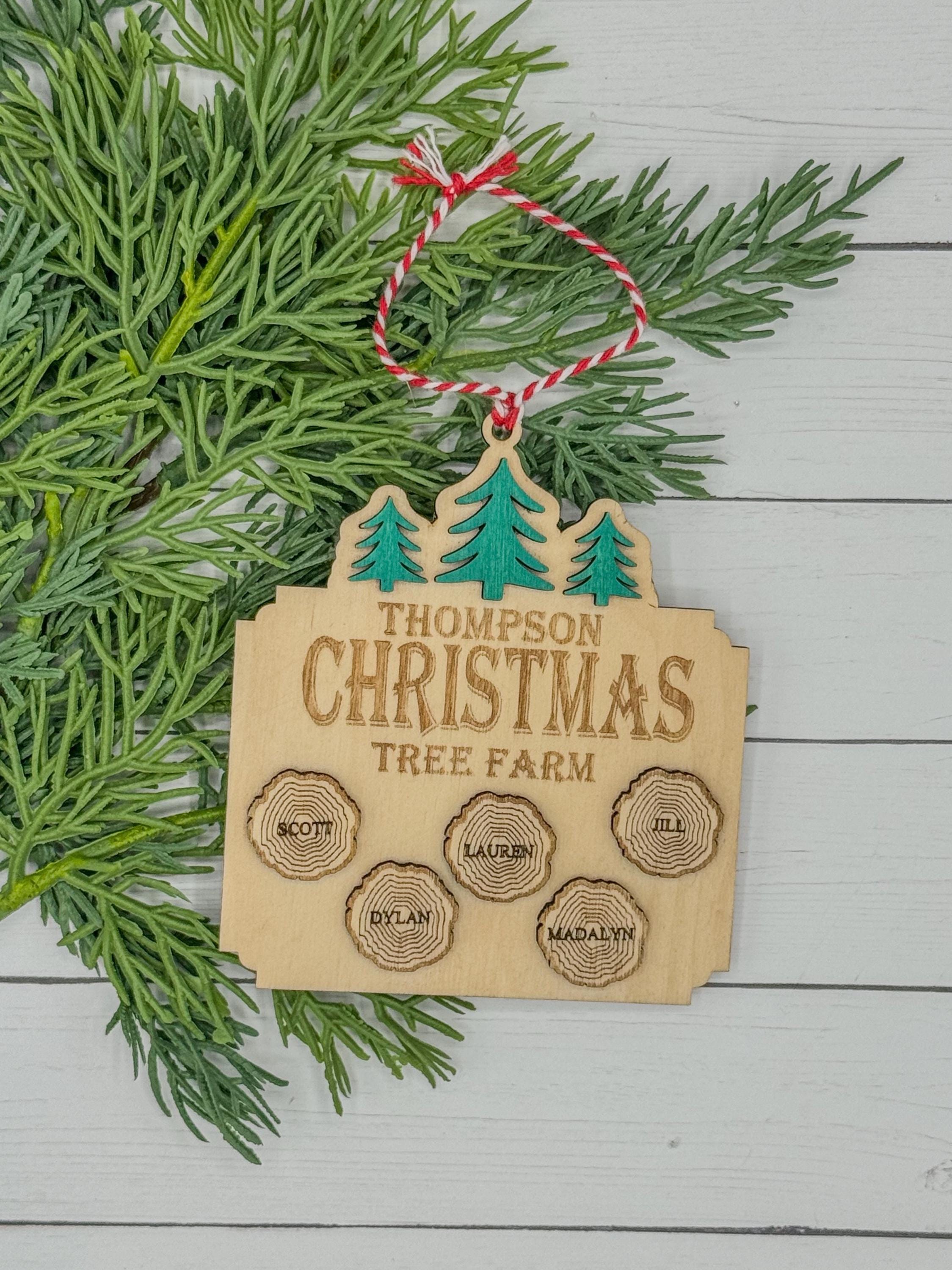 Personalized Family Wood Christmas Ornament | Custom Ornament | Christmas Gift | Keepsake | Holiday Decor | Stocking Tag | Memorabilia