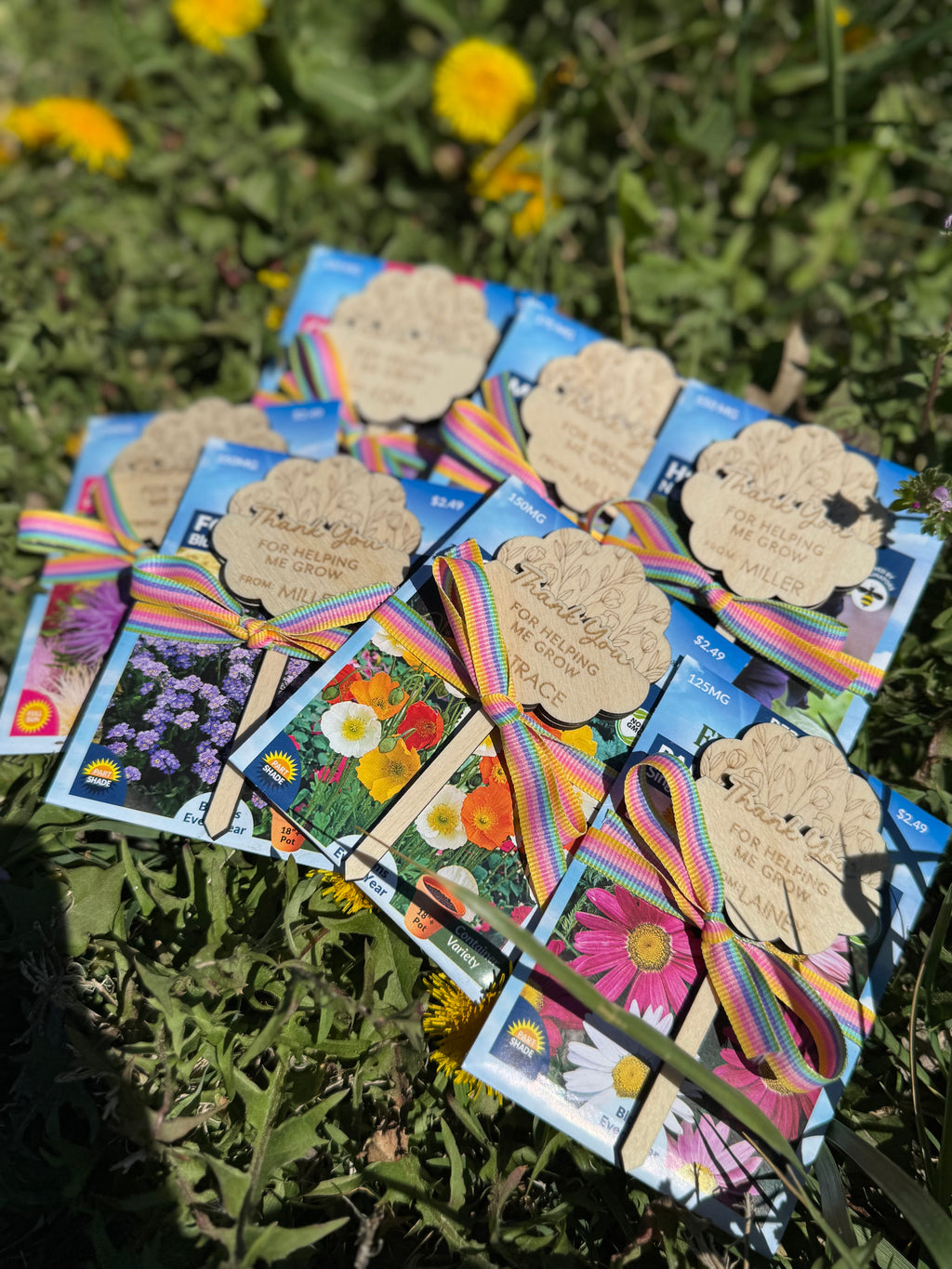 Thank You For Helping Me Grow Flower Stake Gift