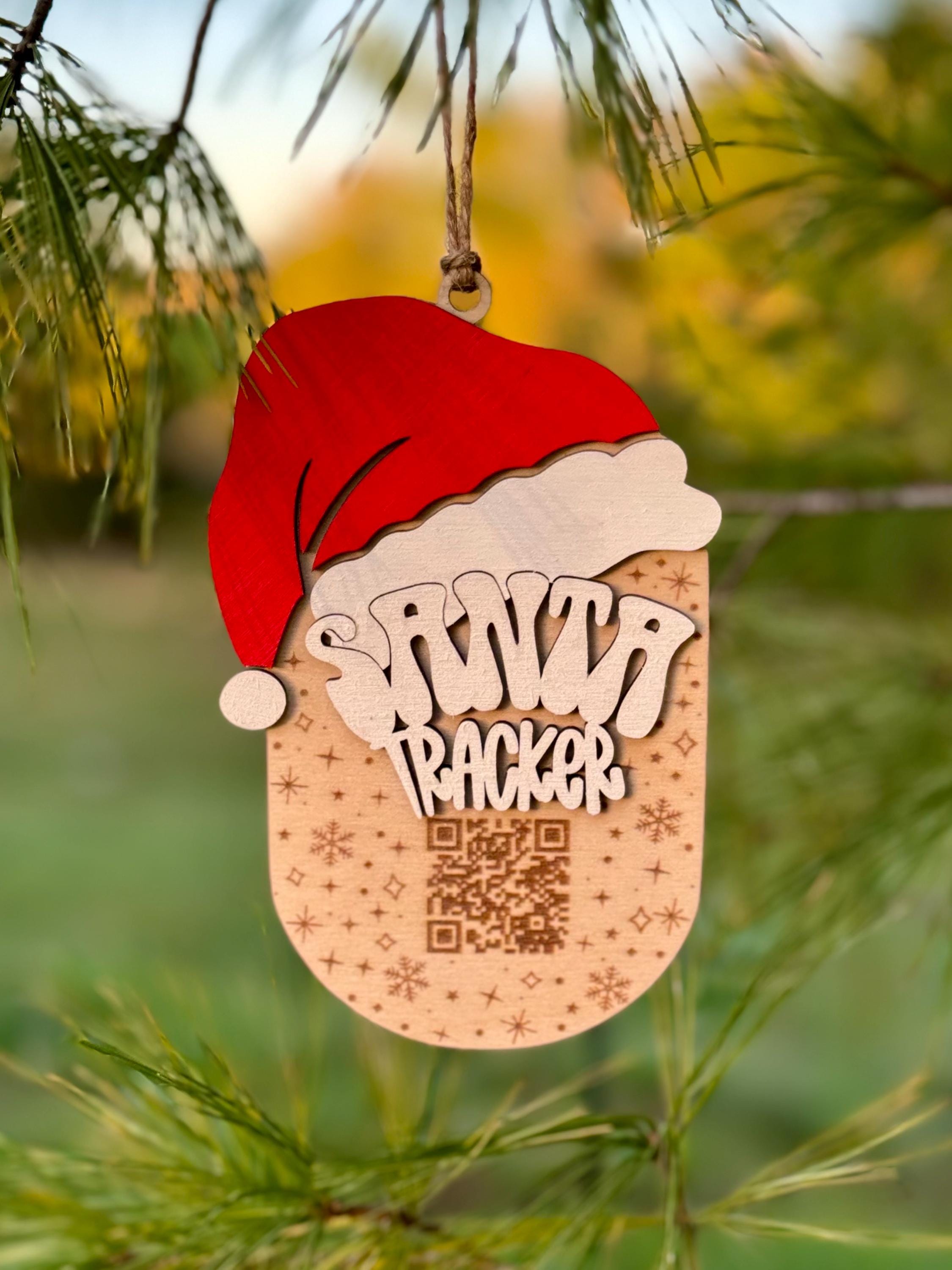 Santa Tracker Ornament | Naughty or Nice | Elf Surveillance | Tree Decor | Holiday | Christmas Present | Kids Gift | Xmas Eve | Santa Cam