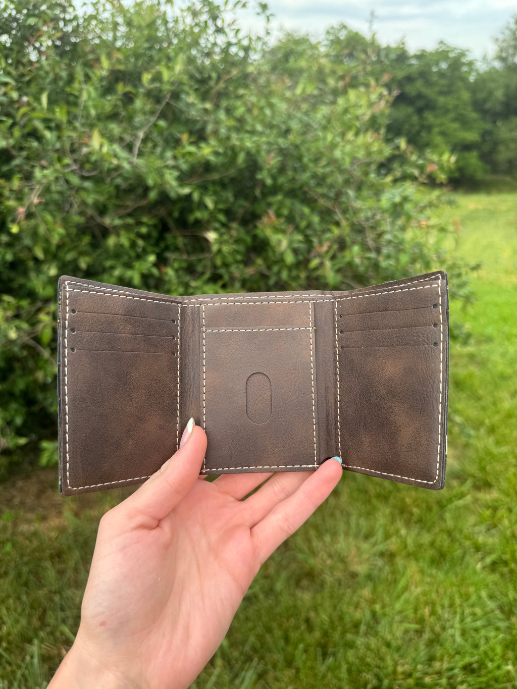 Custom Engraved Trifold Wallet