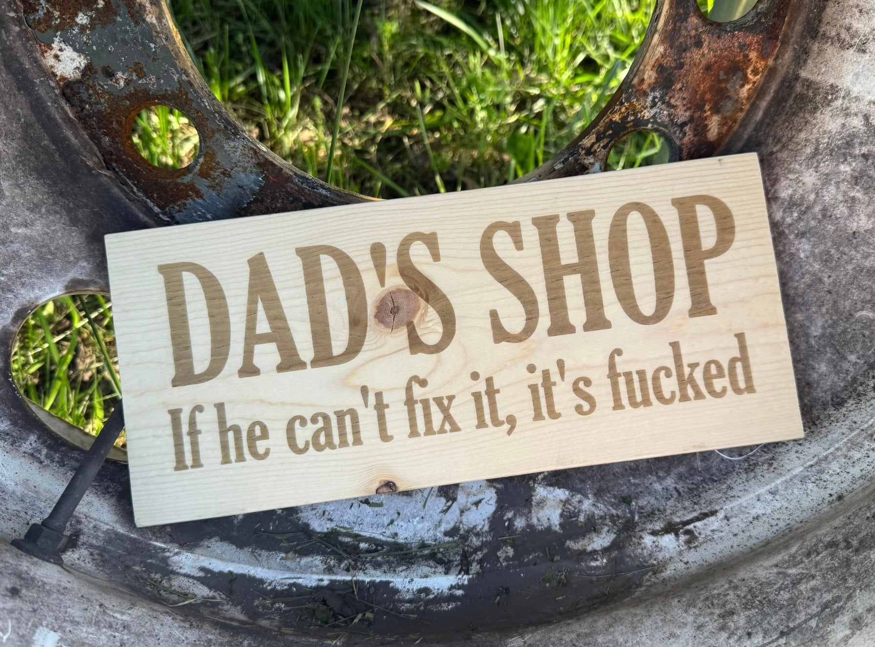Custom Text- Engraved Wall Plaque