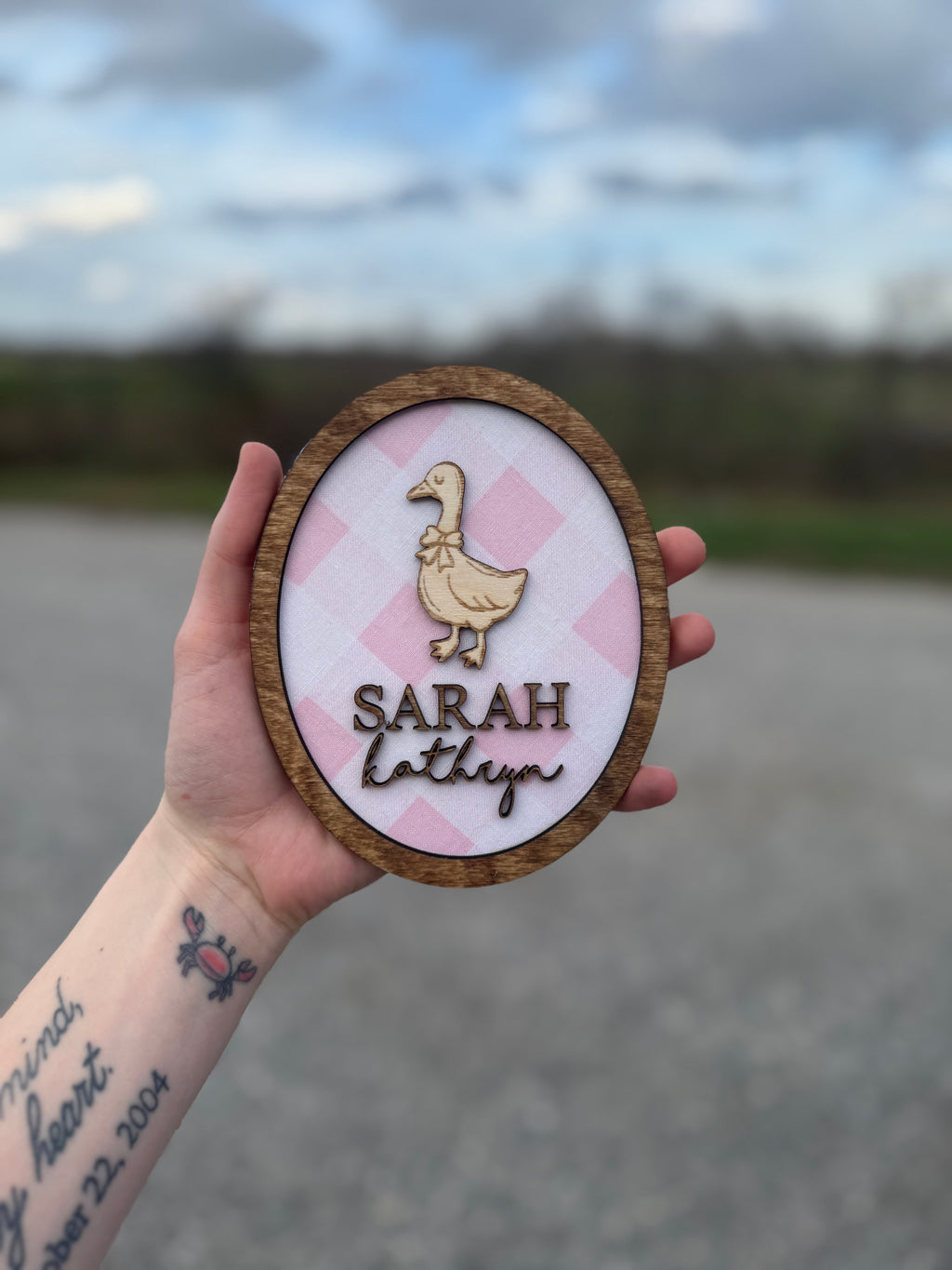 Custom Fabric Name Plaque