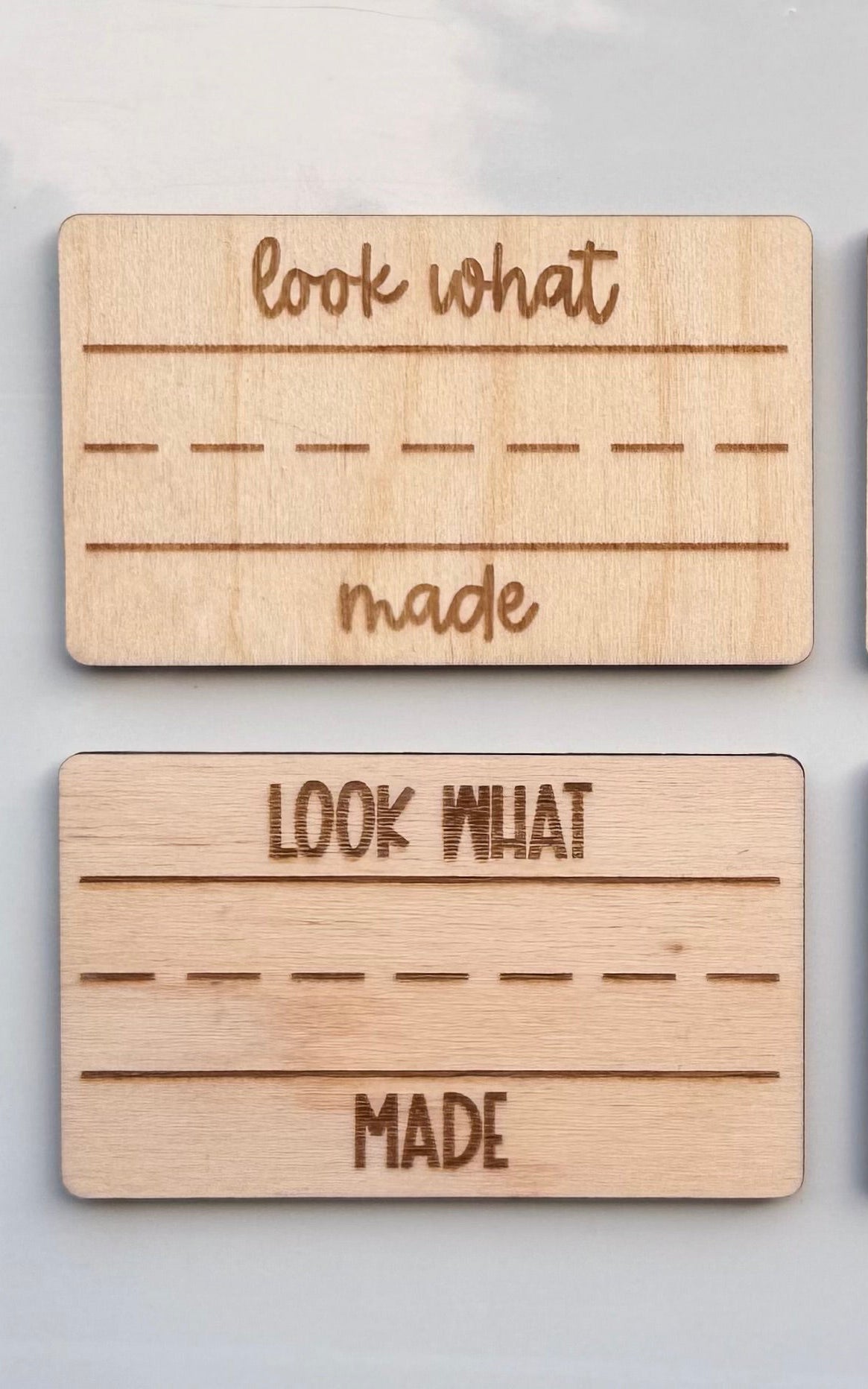 Handwritten Look What ___ Made Magnet