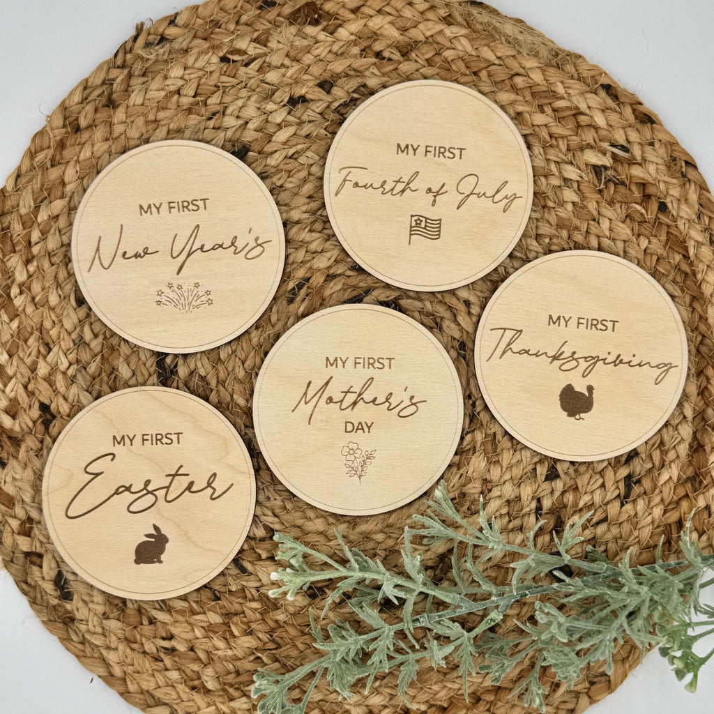 My First Holiday Milestone Cards