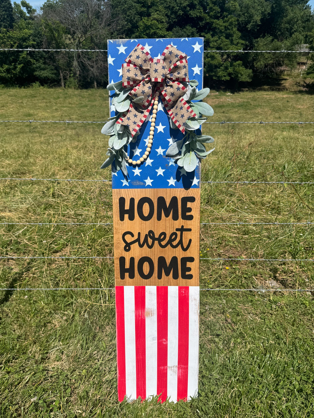 PREORDER Home Sweet Home Flag Porch Leaner