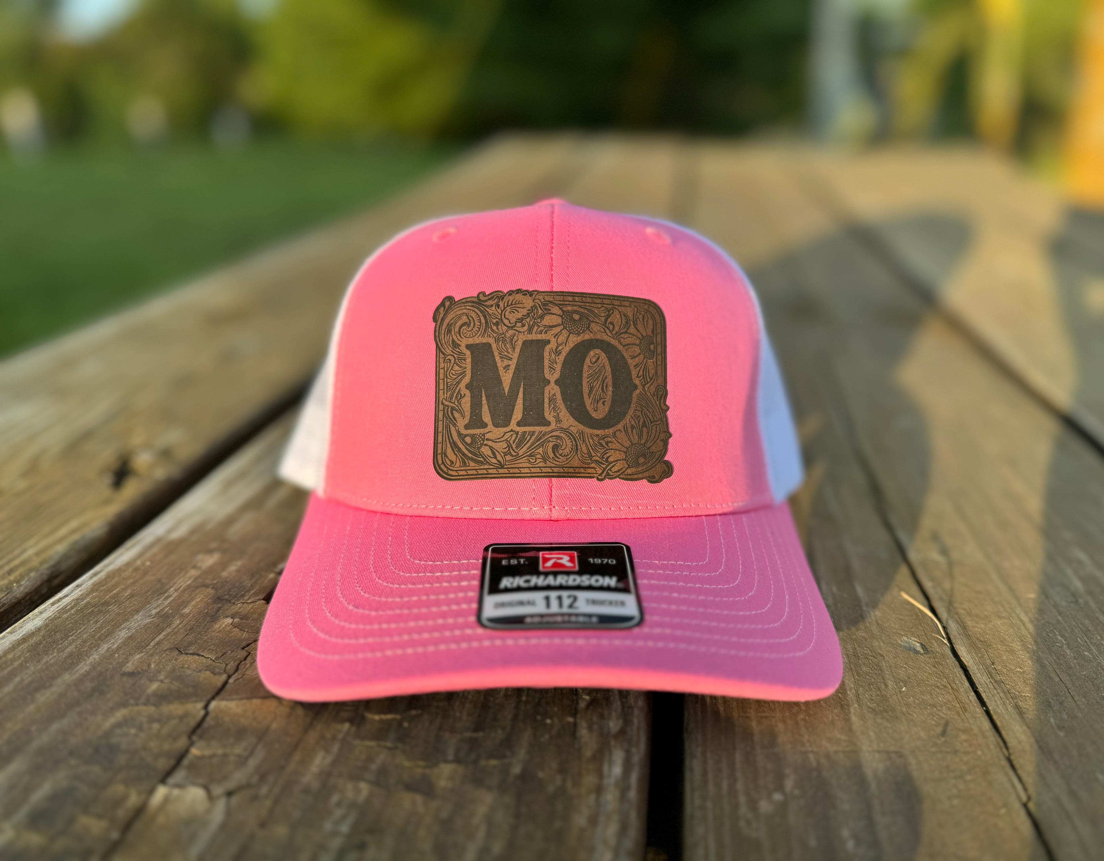 Faux Tooled MO Richardson 112 Pink/White