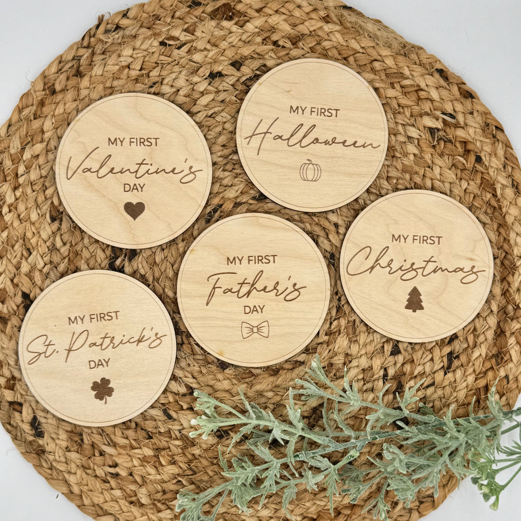 My First Holiday Milestone Cards