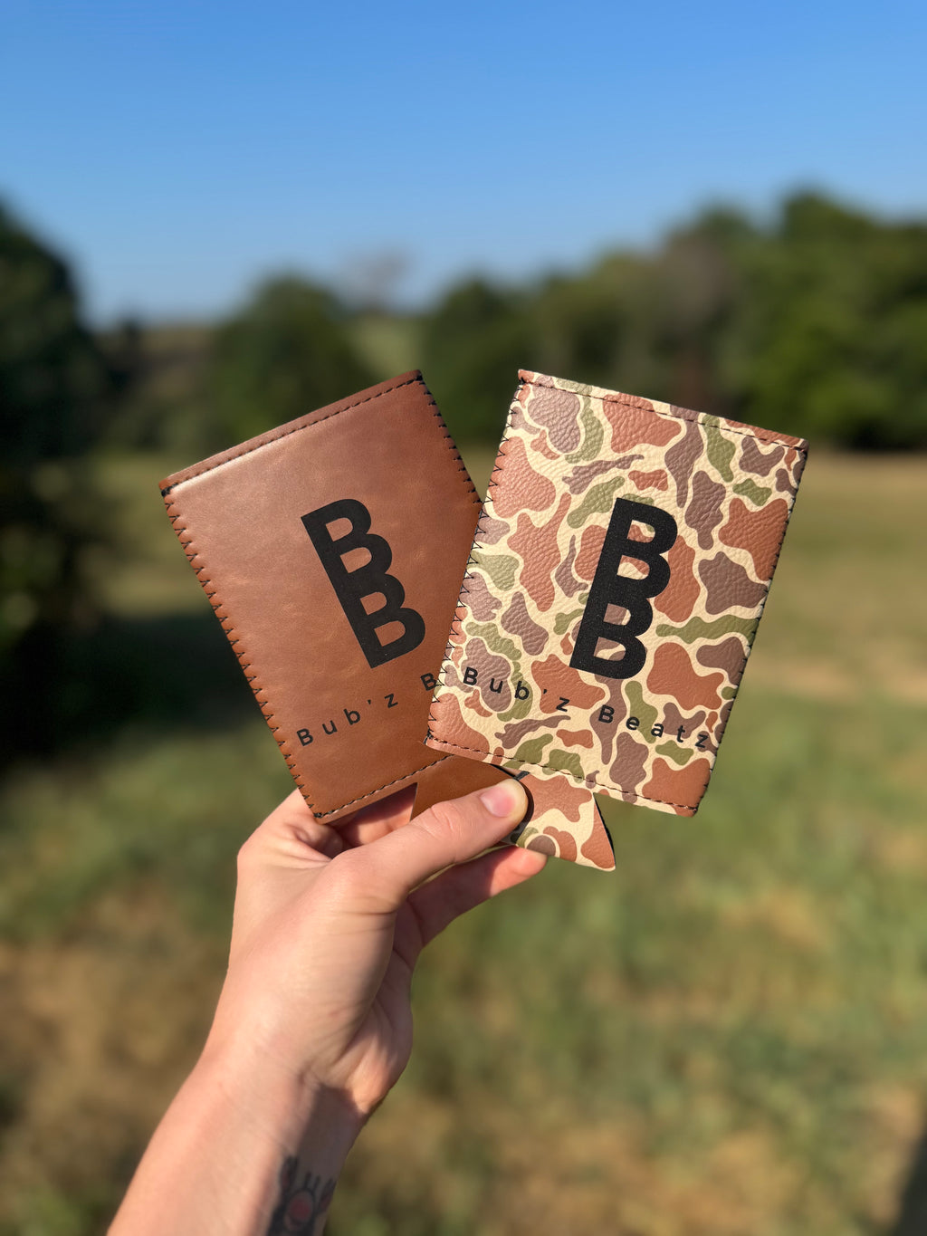 Custom Leatherette Can Holder