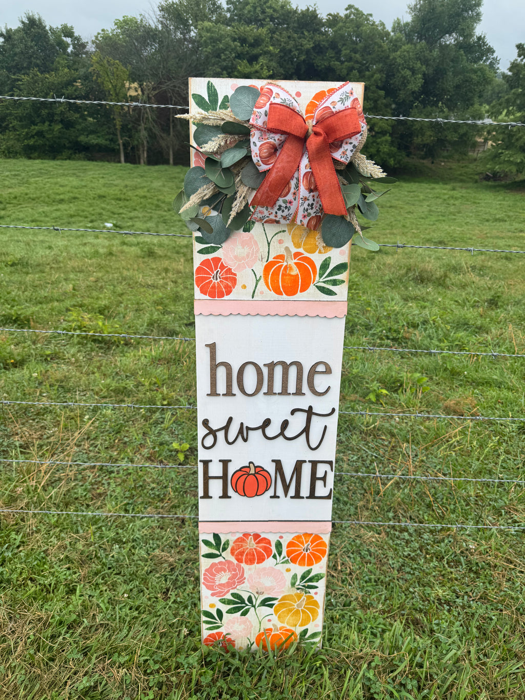 Pink Pumpkin Porch Signs