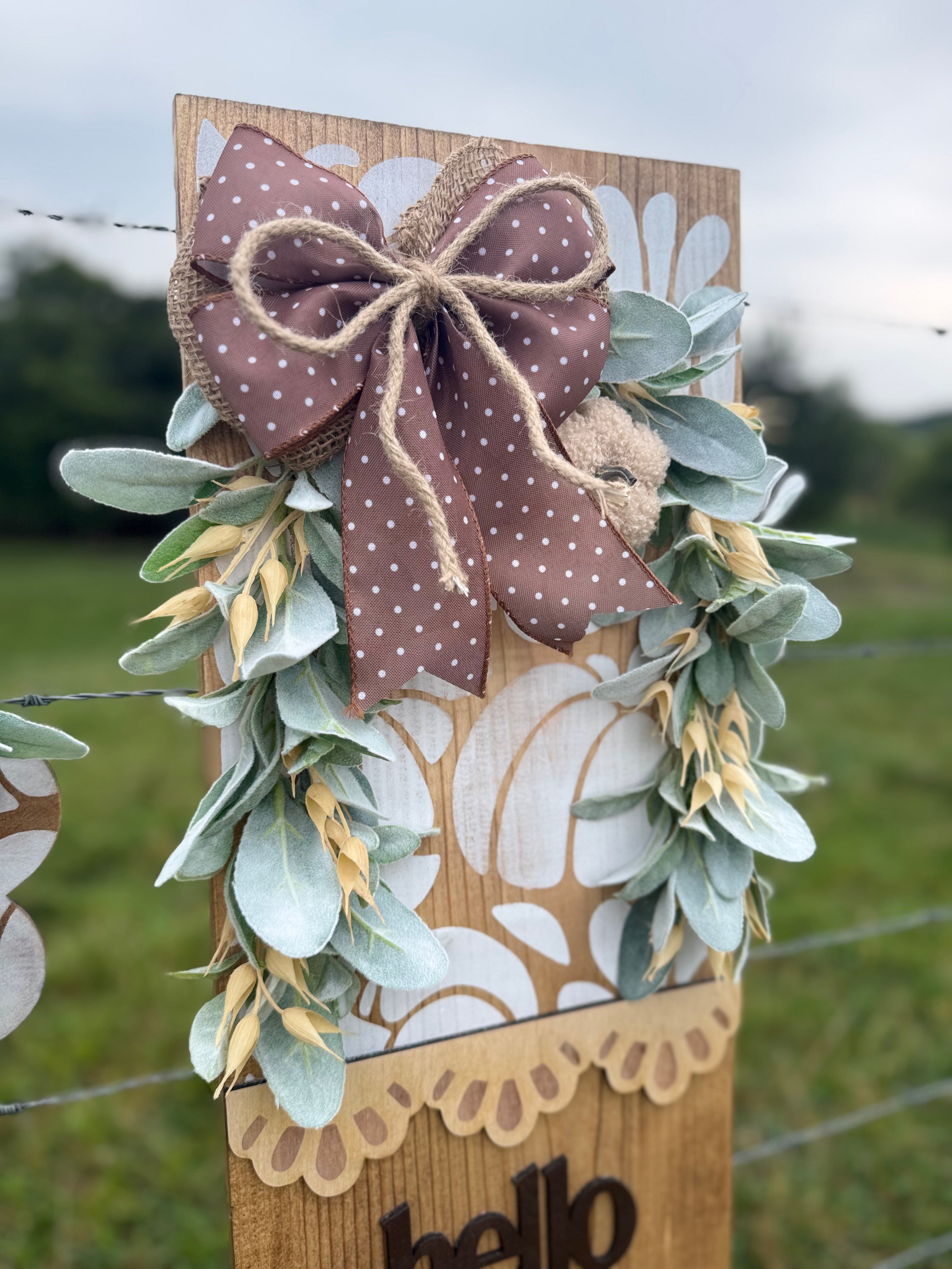 Polka Dot Pumpkin Porch Signs