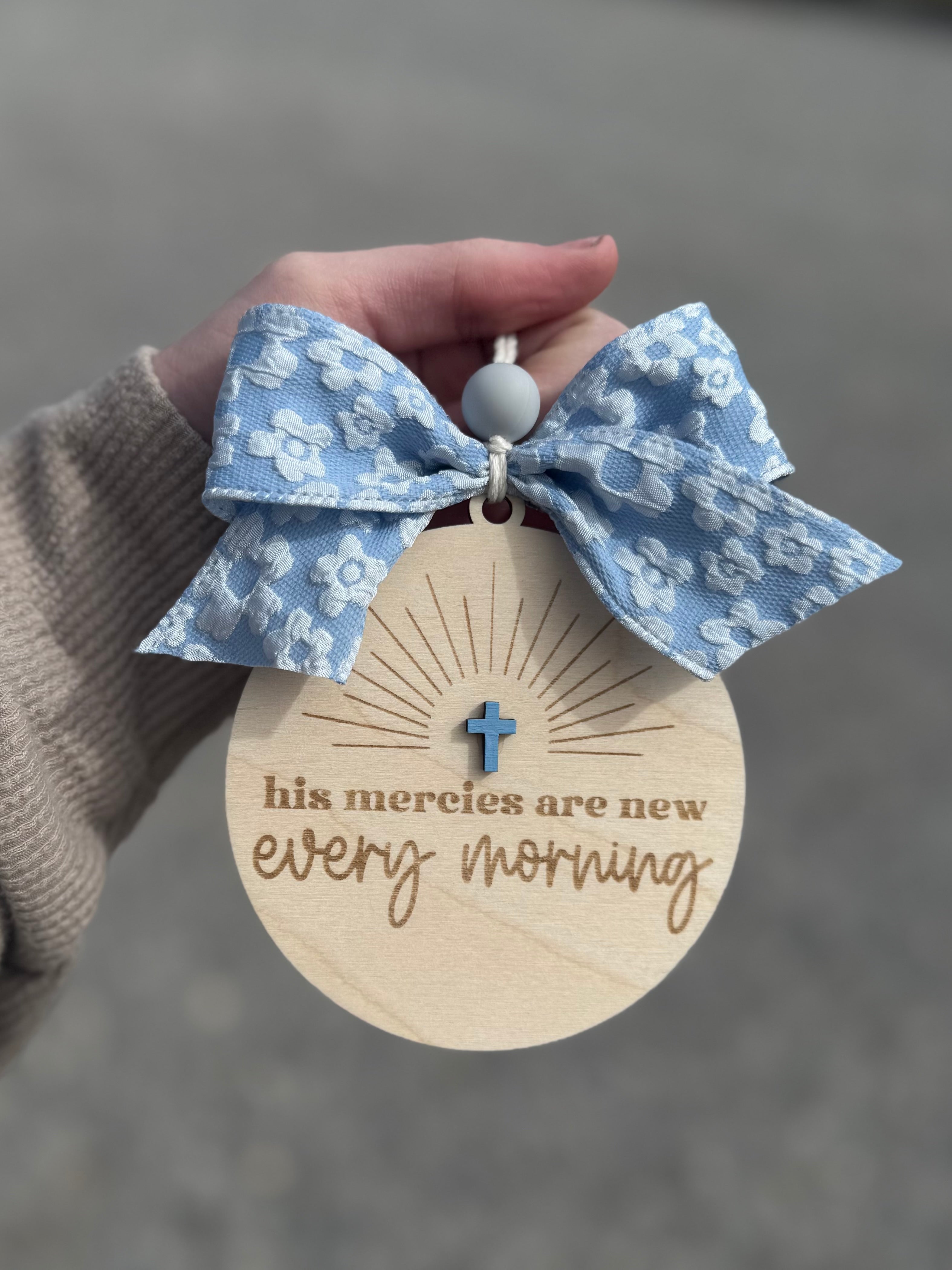 His Mercies Are New Every Morning Car Charm/Bag Charm
