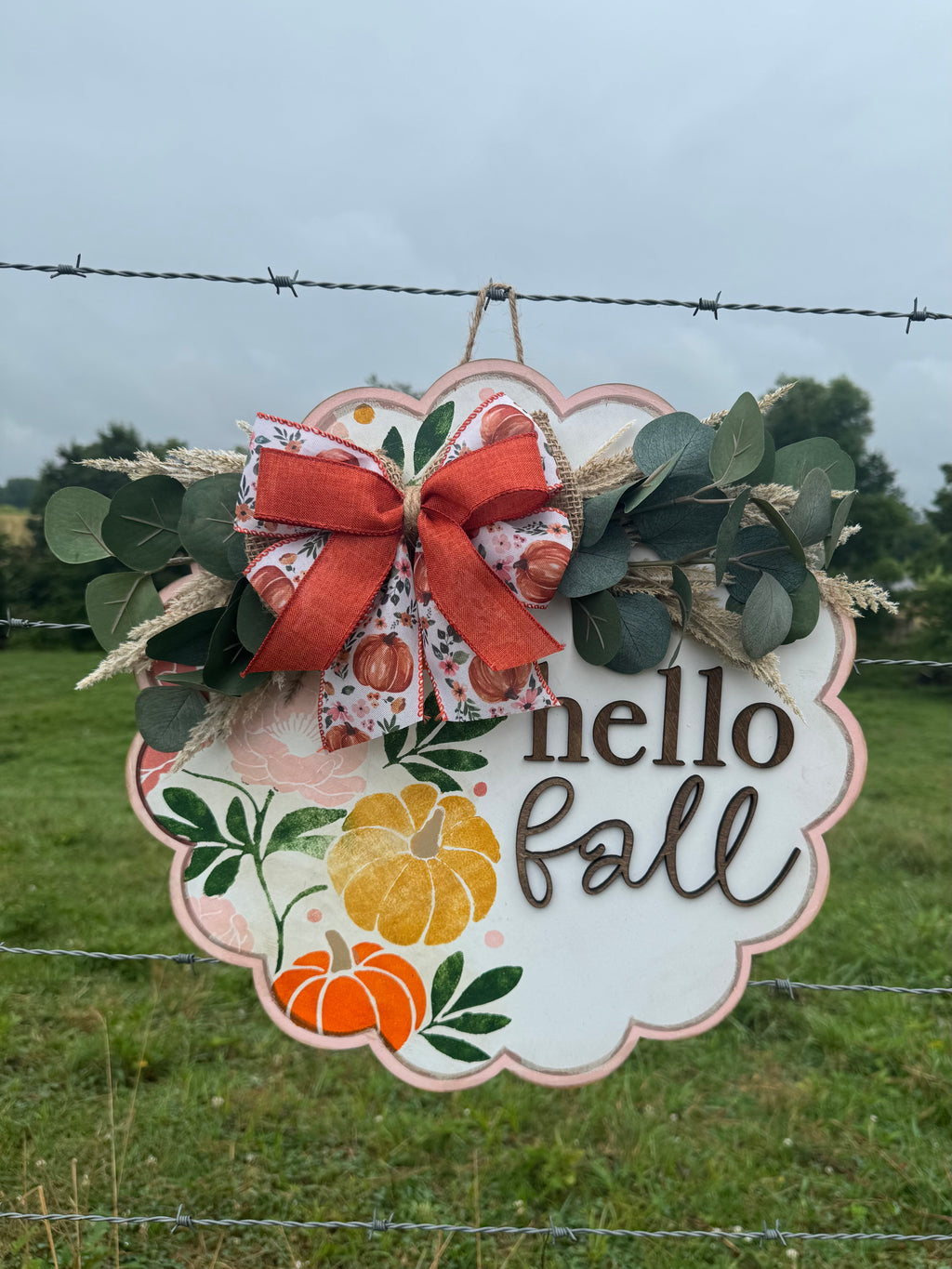 Pink Pumpkin Porch Signs