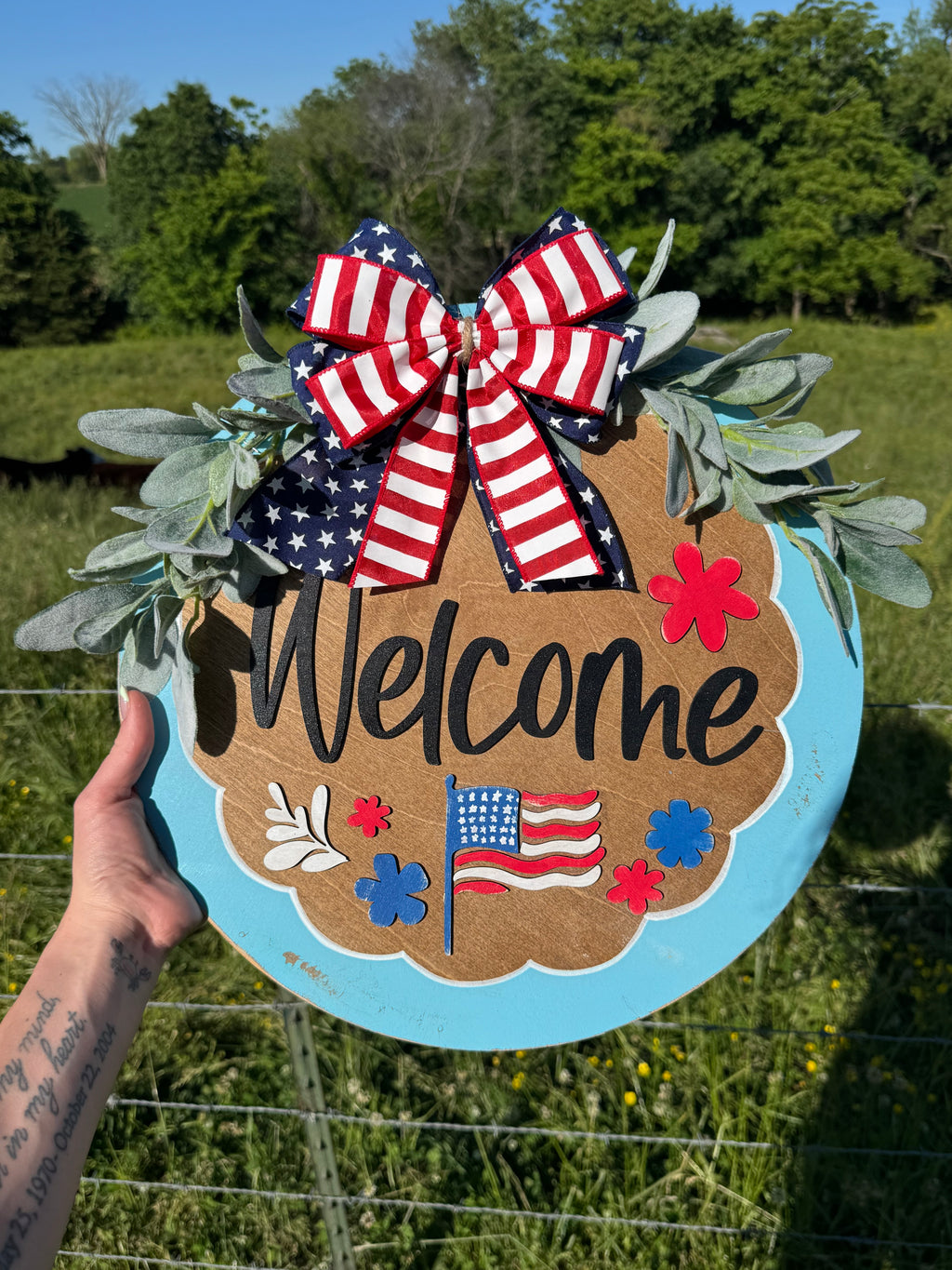 PREORDER Floral Patriotic Porch Signs