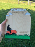 Custom Mowing Handprint Sign