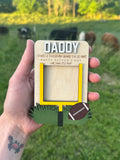 Custom Football Picture Frame Magnet or Visor Clip
