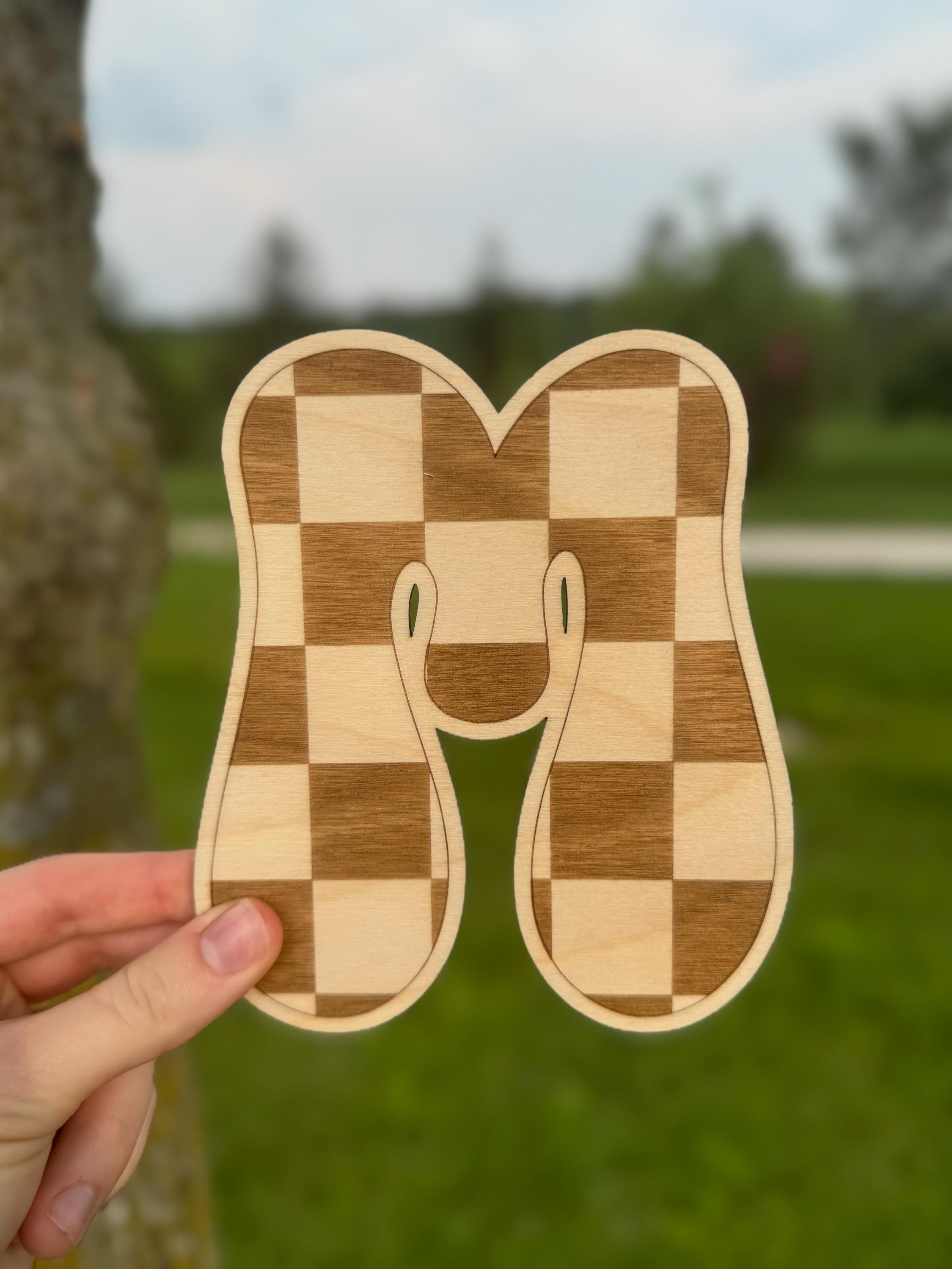 Checkered Wood Letters | Rad Little Dude Decor | Groovy Room Signs | Toddler Decorations | Big Kid Room | Trendy Kids | Peace | Lightning