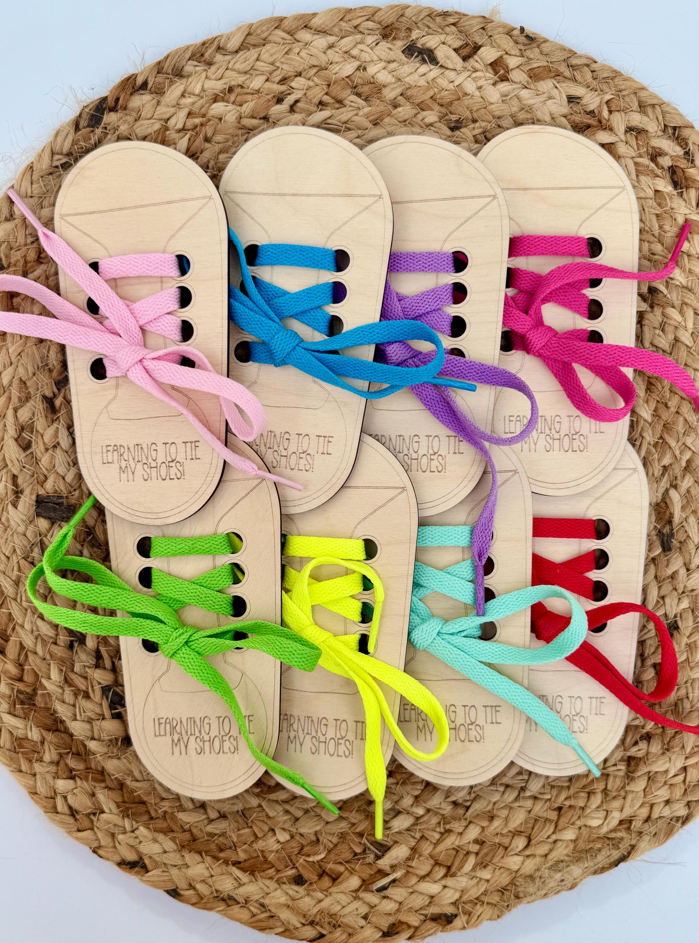 Learn to Tie Your Shoes Wooden Tool | Learning for Kids | Education | Elementary School | Toddler | Preschool | Kindergarten | Montessori