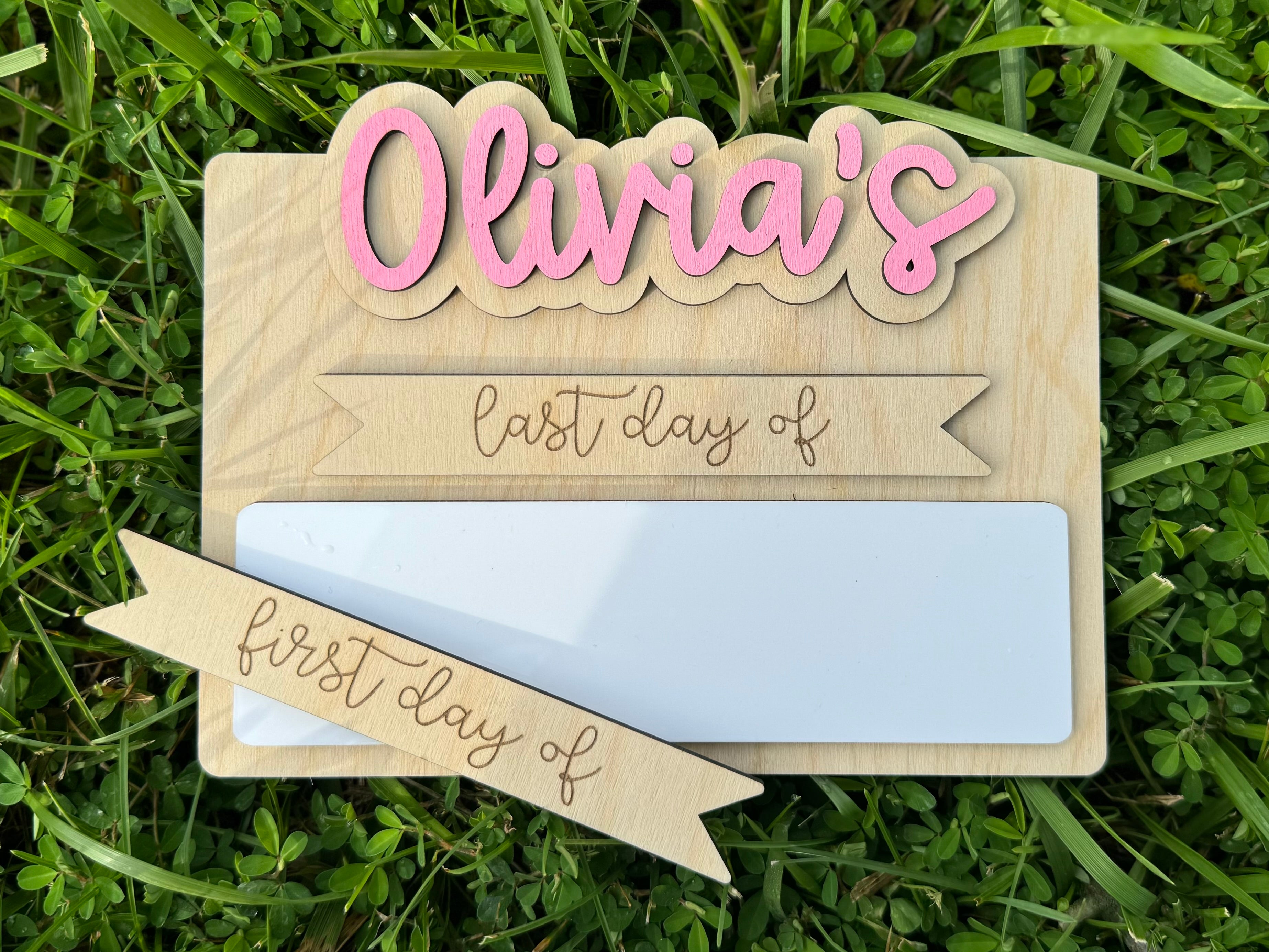Dry Erase Back to School Sign