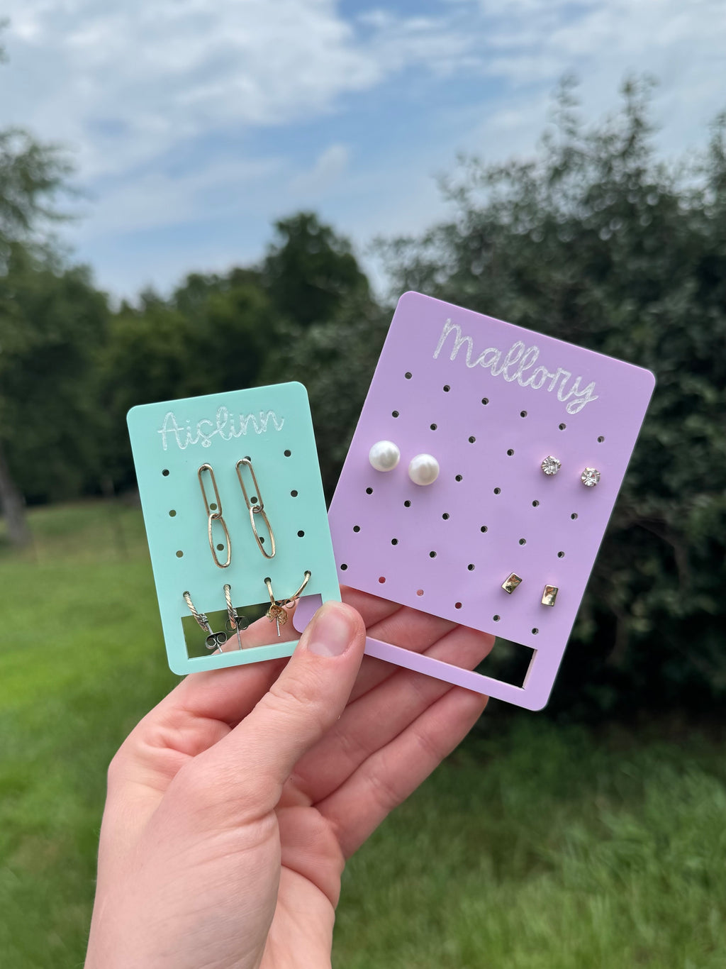 Acrylic Earring Holders