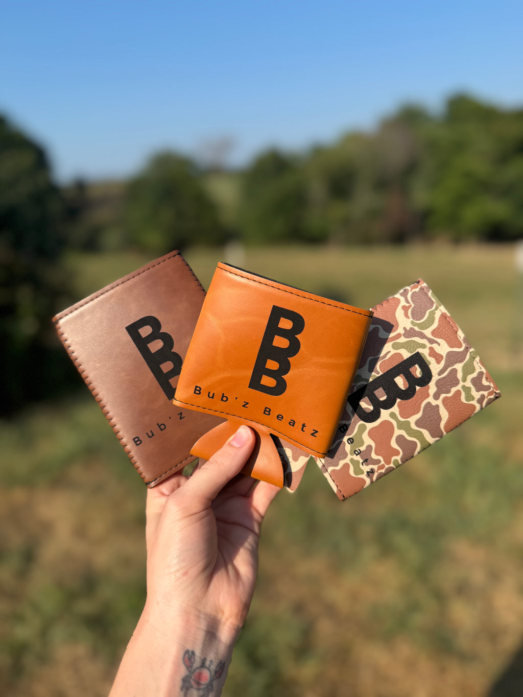 Custom Leatherette Can Holder