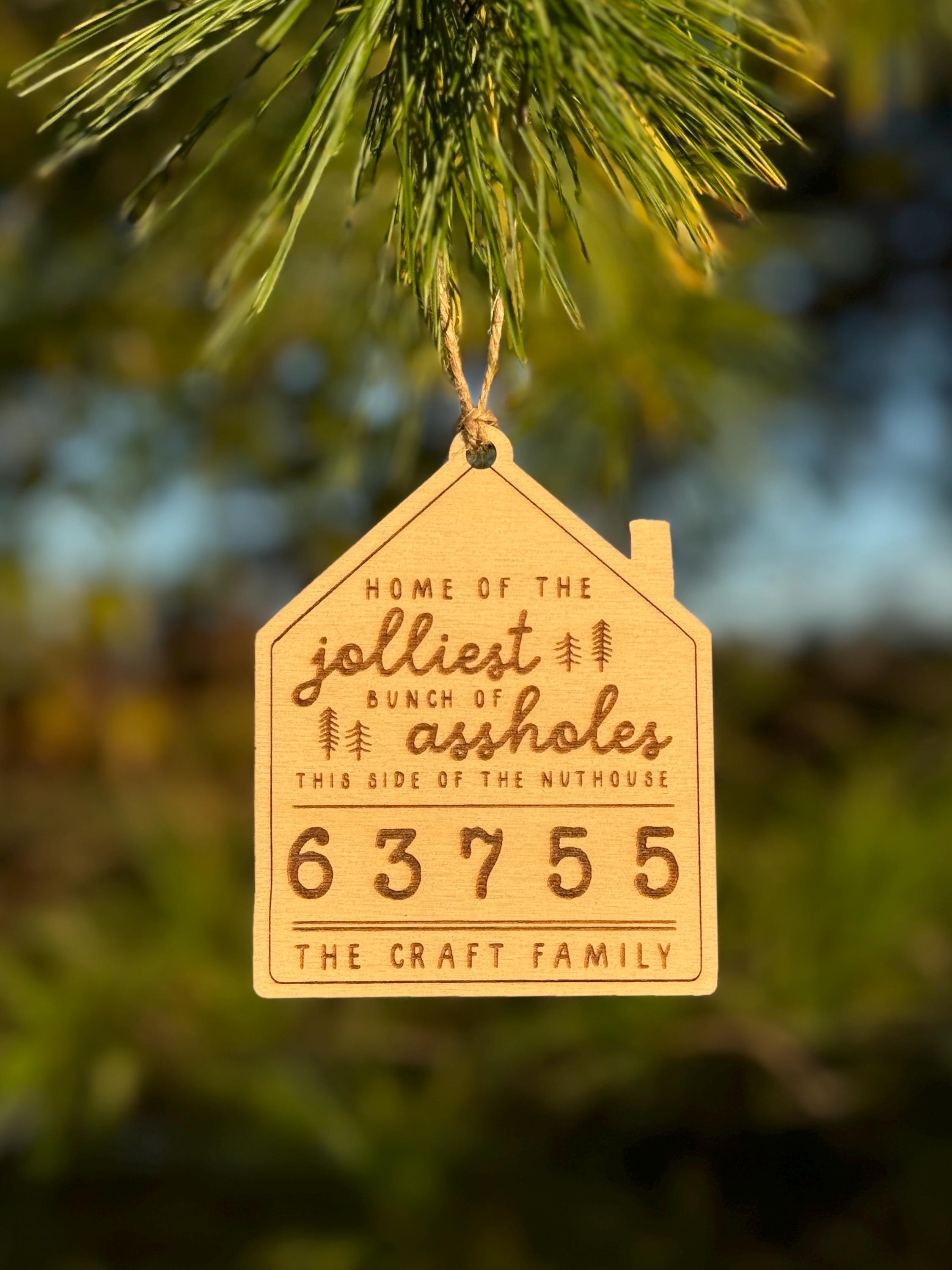 Personalized Family Wood Christmas Ornament | Custom Ornament | Christmas Gift | Keepsake | Holiday Decor | Stocking Tag | Memorabilia