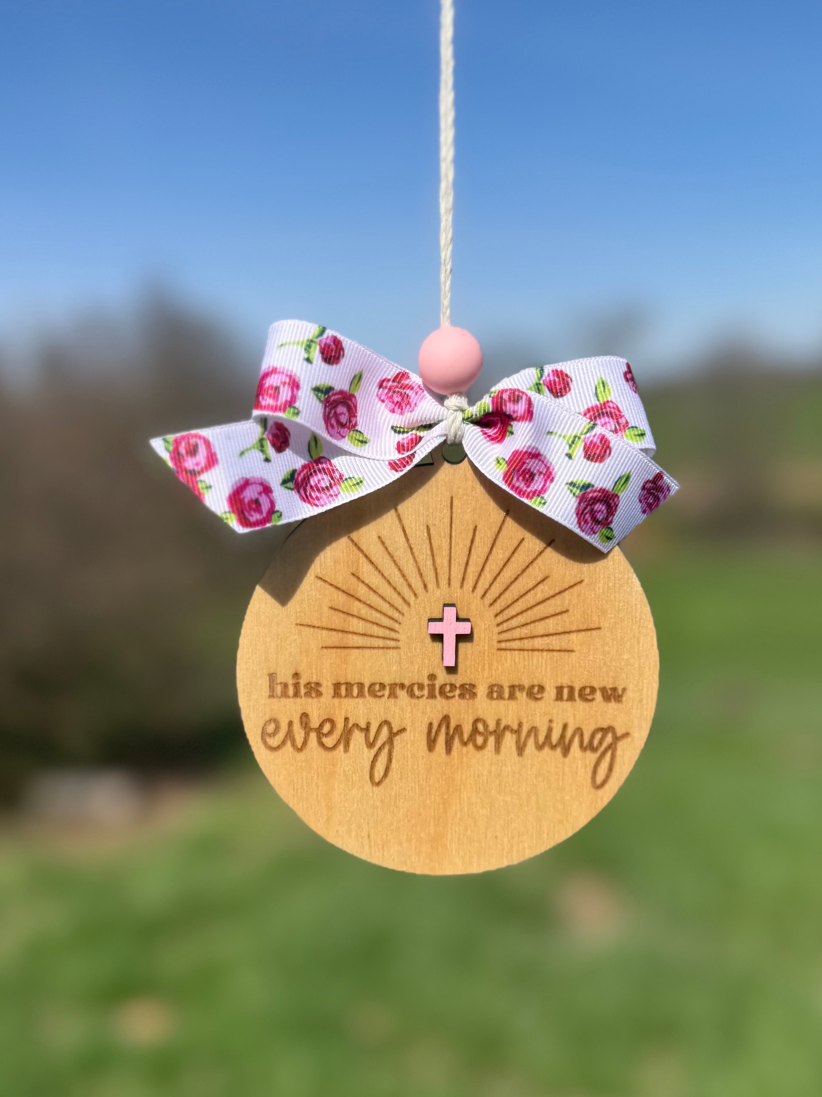 His Mercies Are New Every Morning Car Charm/Bag Charm