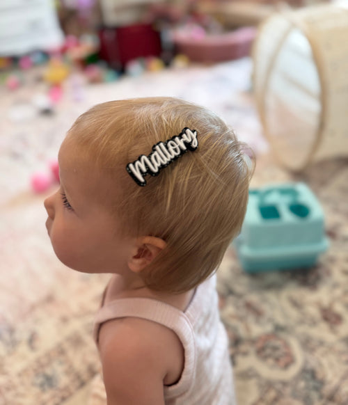 Acrylic Bow Centers/Hair Clips