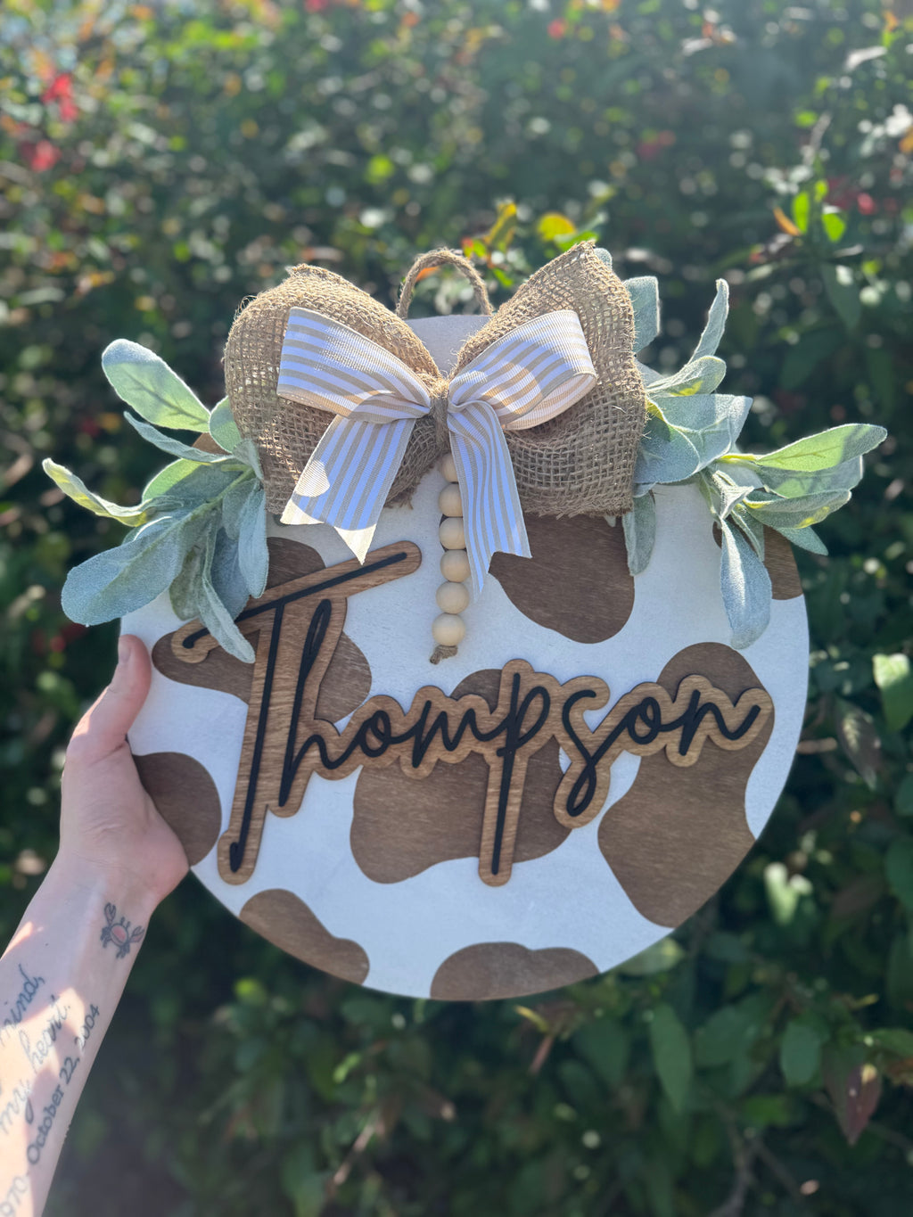 PREORDER Cow Print Porch Signs