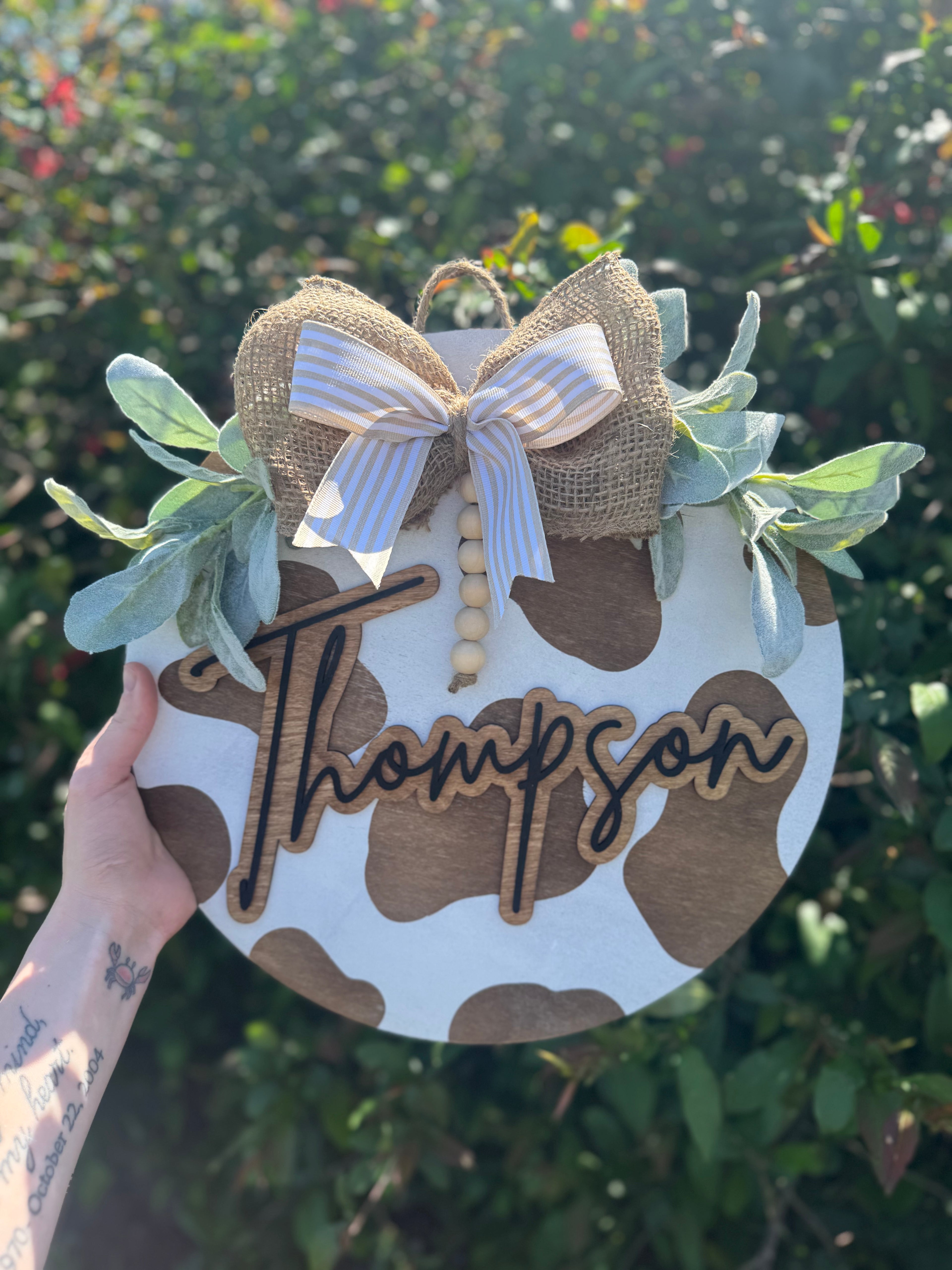 PREORDER Cow Print Porch Signs
