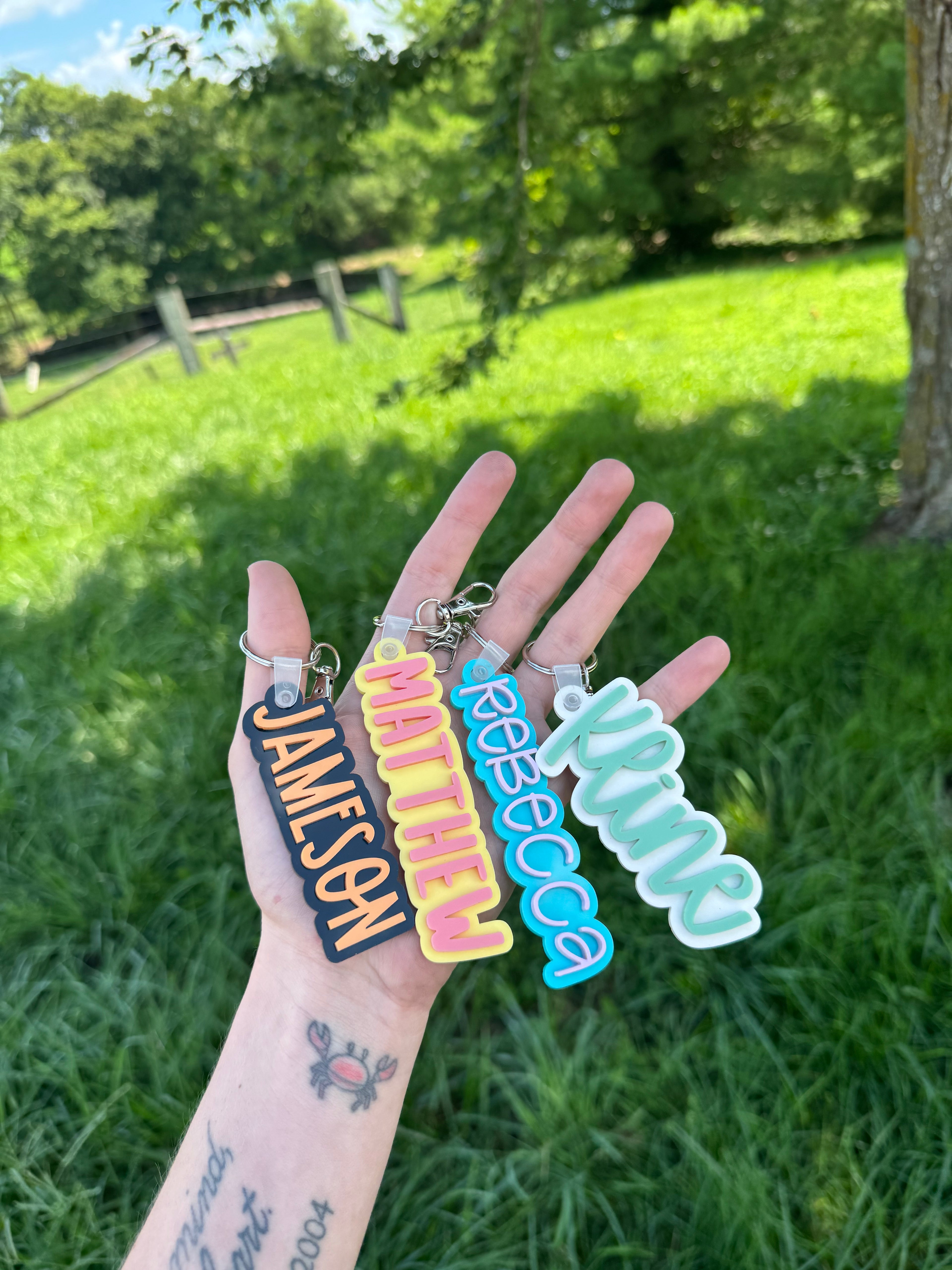 Acrylic Name Keychains