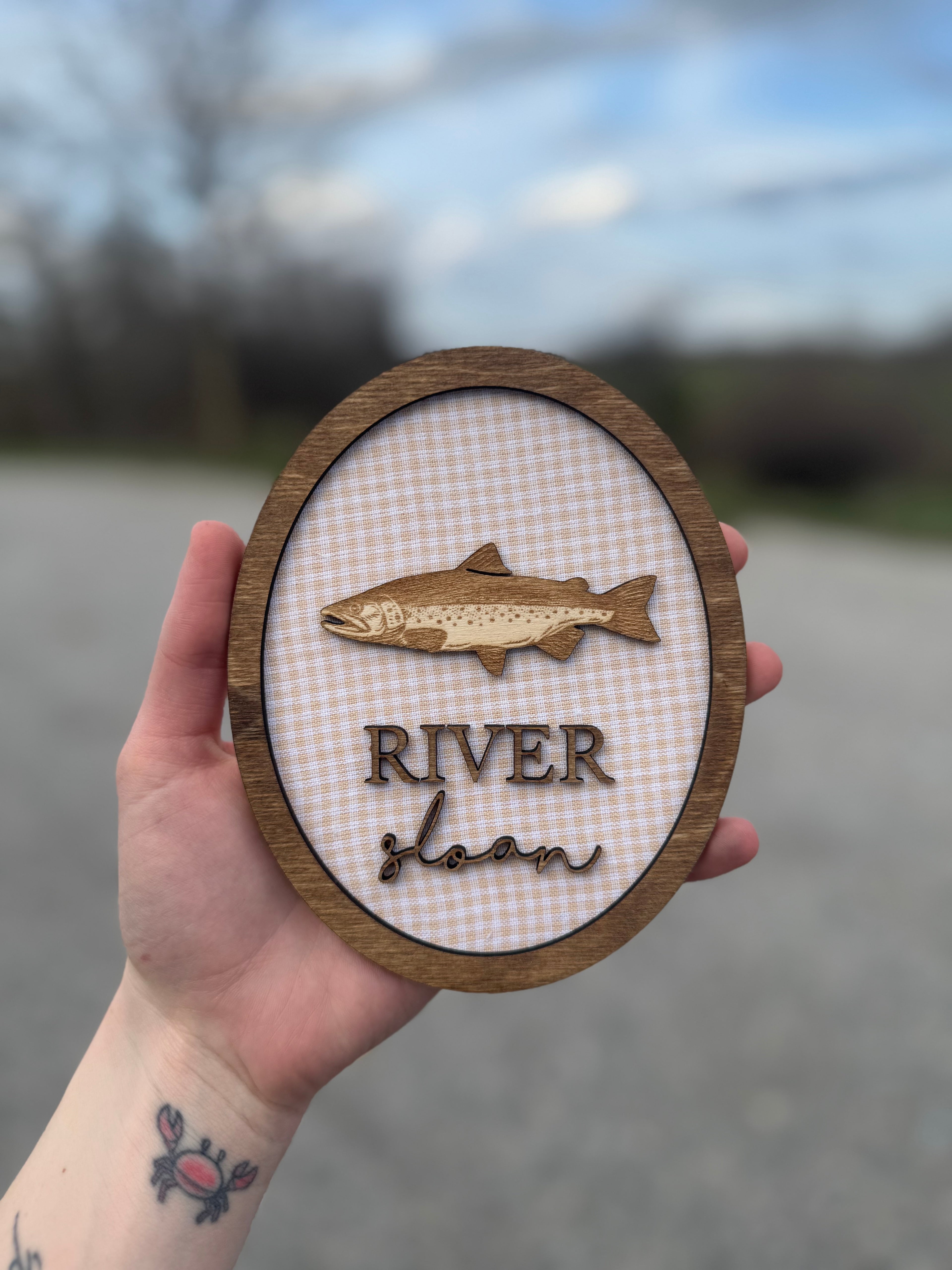 Custom Fabric Name Plaque