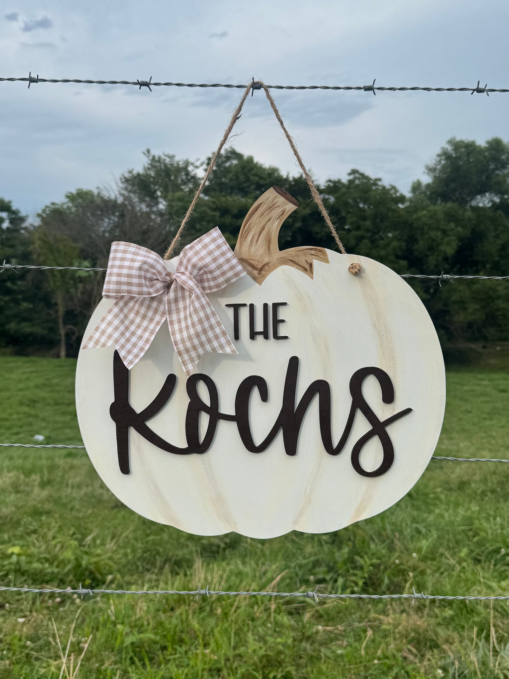 PREORDER White Pumpkin Hanger