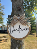 Neutral Boho Porch Set | Decor | Welcome | Door Hanger | Porch Leaner | House Decorations | Custom Sign | Last Name | Closing Gift | Wedding