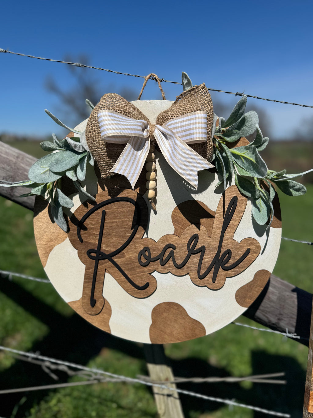 PREORDER Cow Print Porch Signs