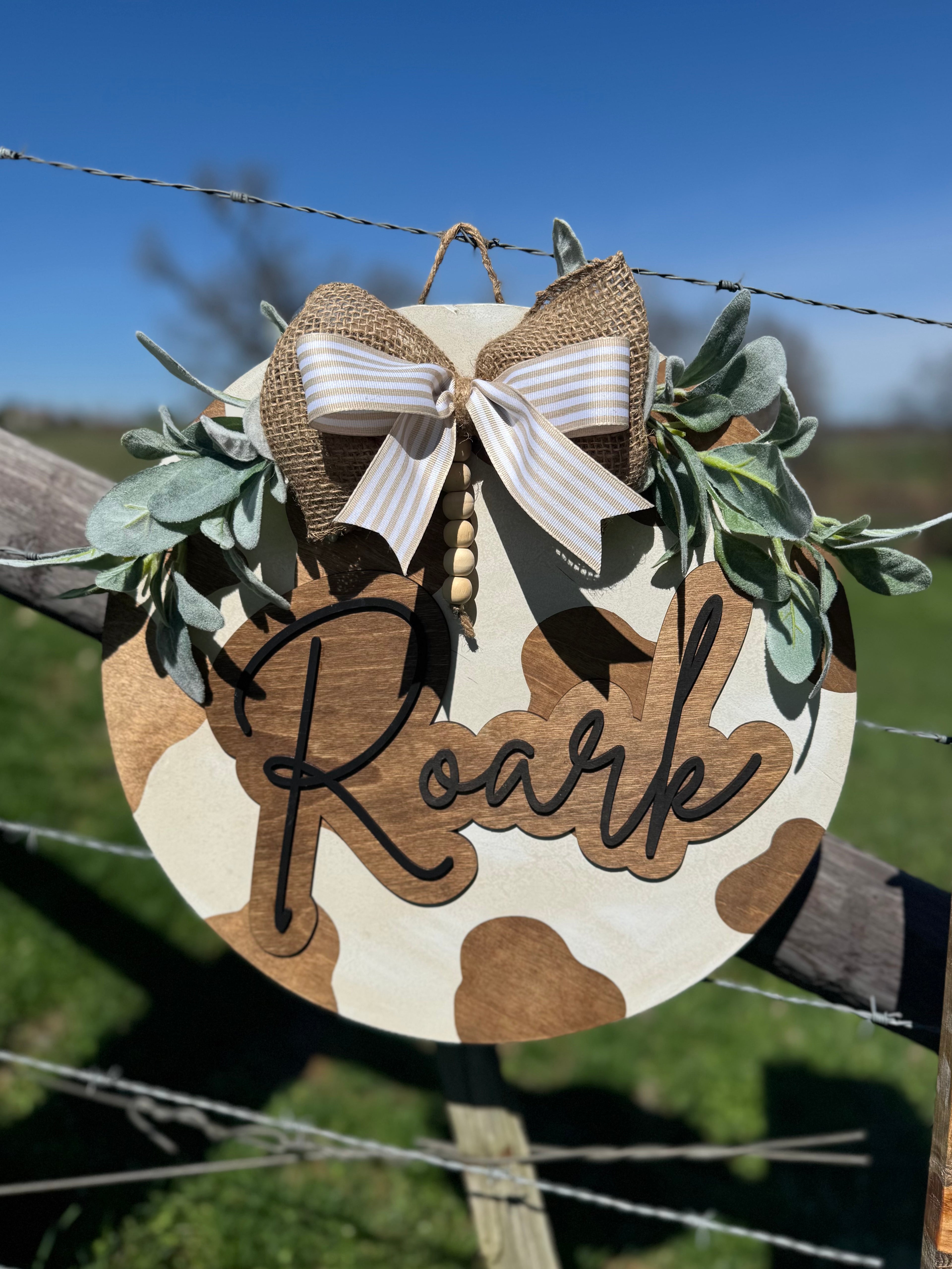 PREORDER Cow Print Porch Signs