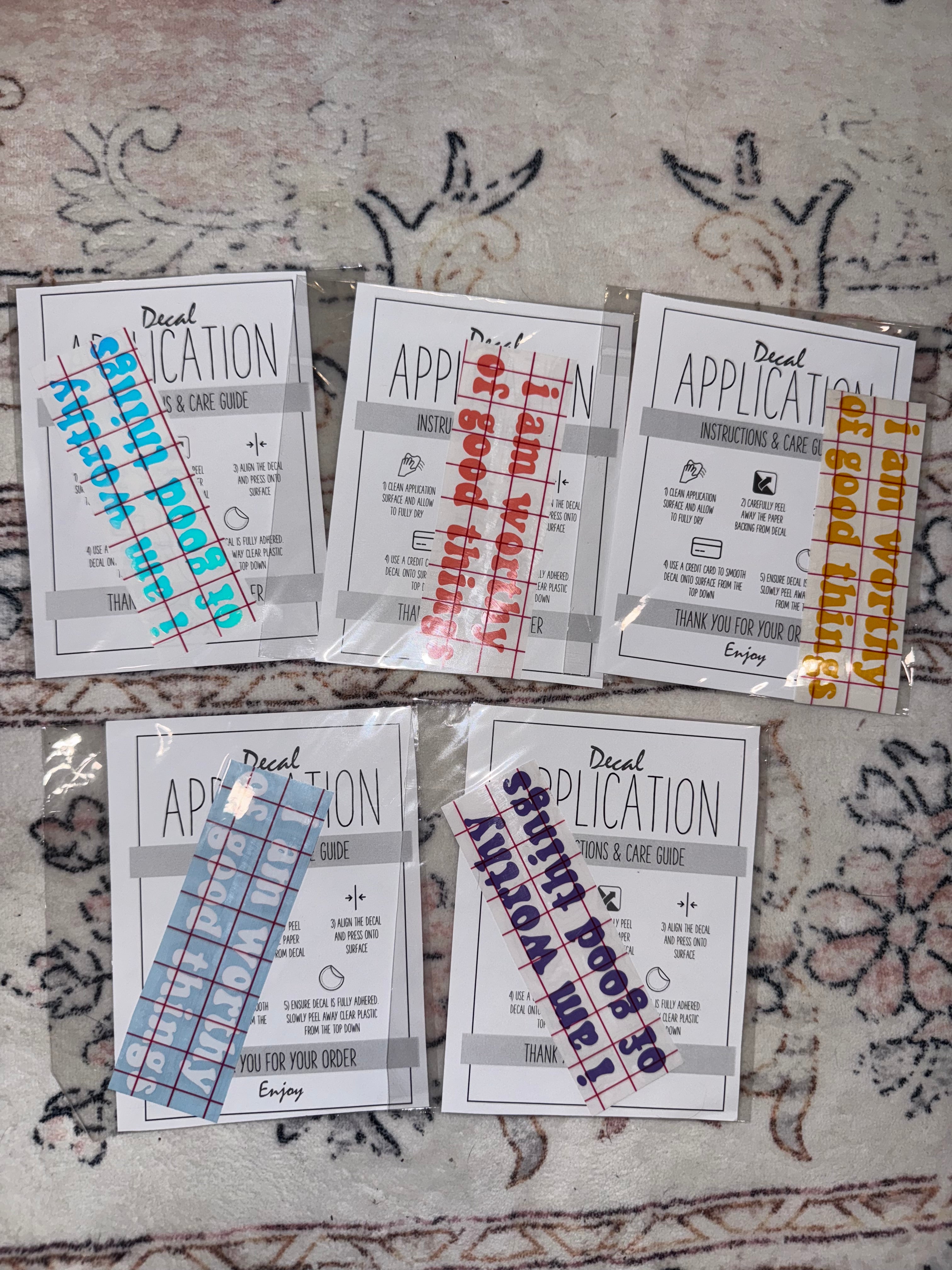 I Am Worthy of Good Things Decal