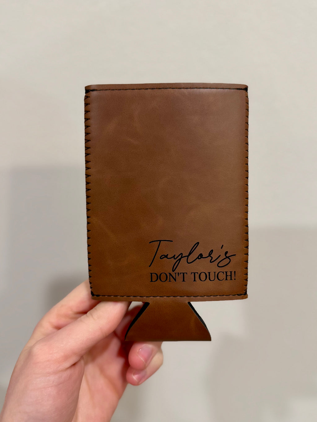 Custom Leatherette Can Holder