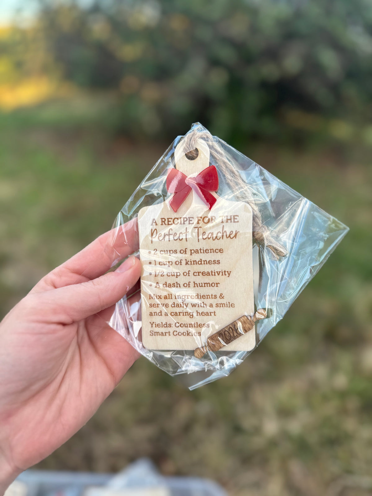 Teacher Recipe Ornament