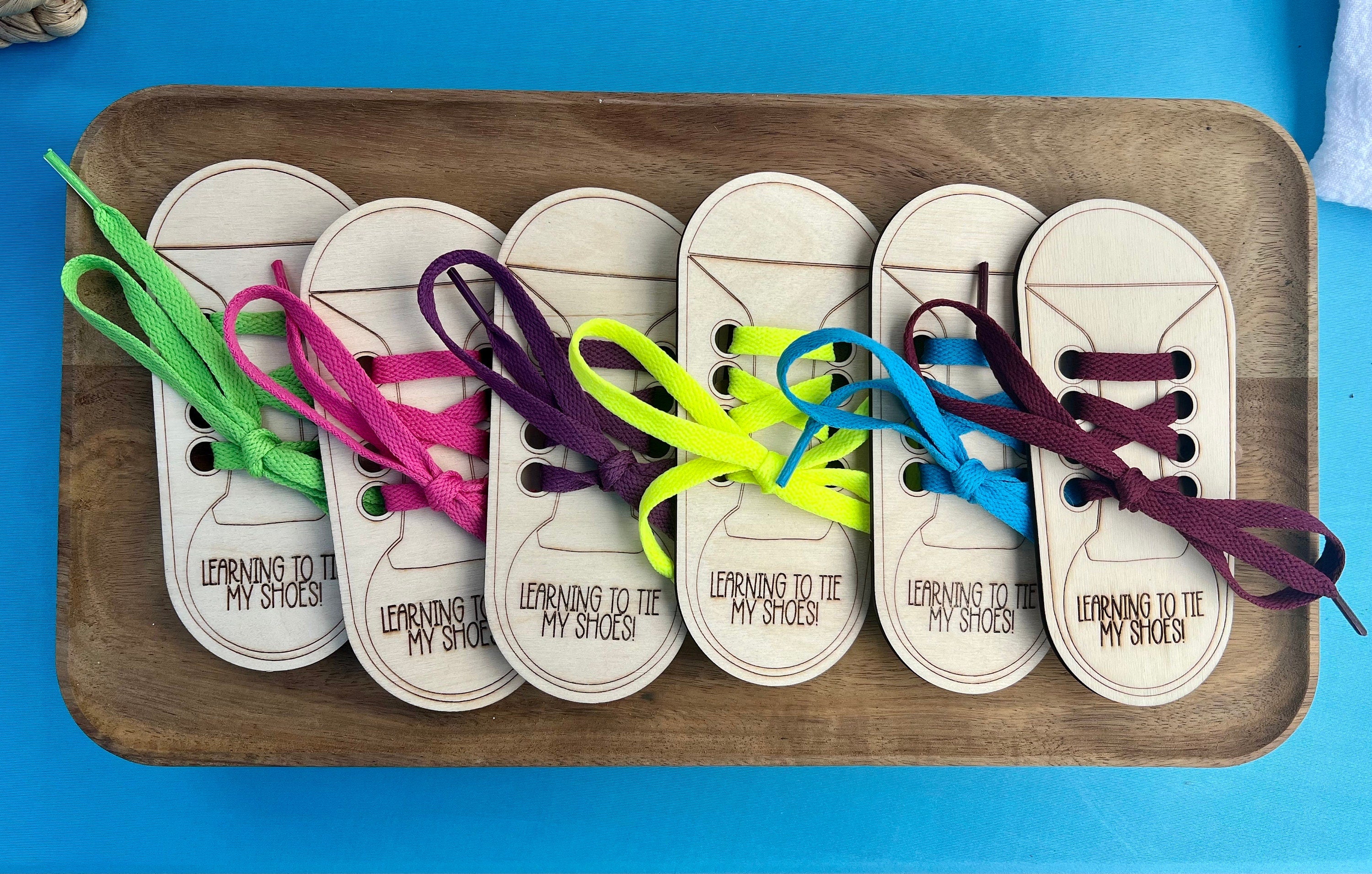 Learn to Tie Your Shoes Wooden Tool | Learning for Kids | Education | Elementary School | Toddler | Preschool | Kindergarten | Montessori