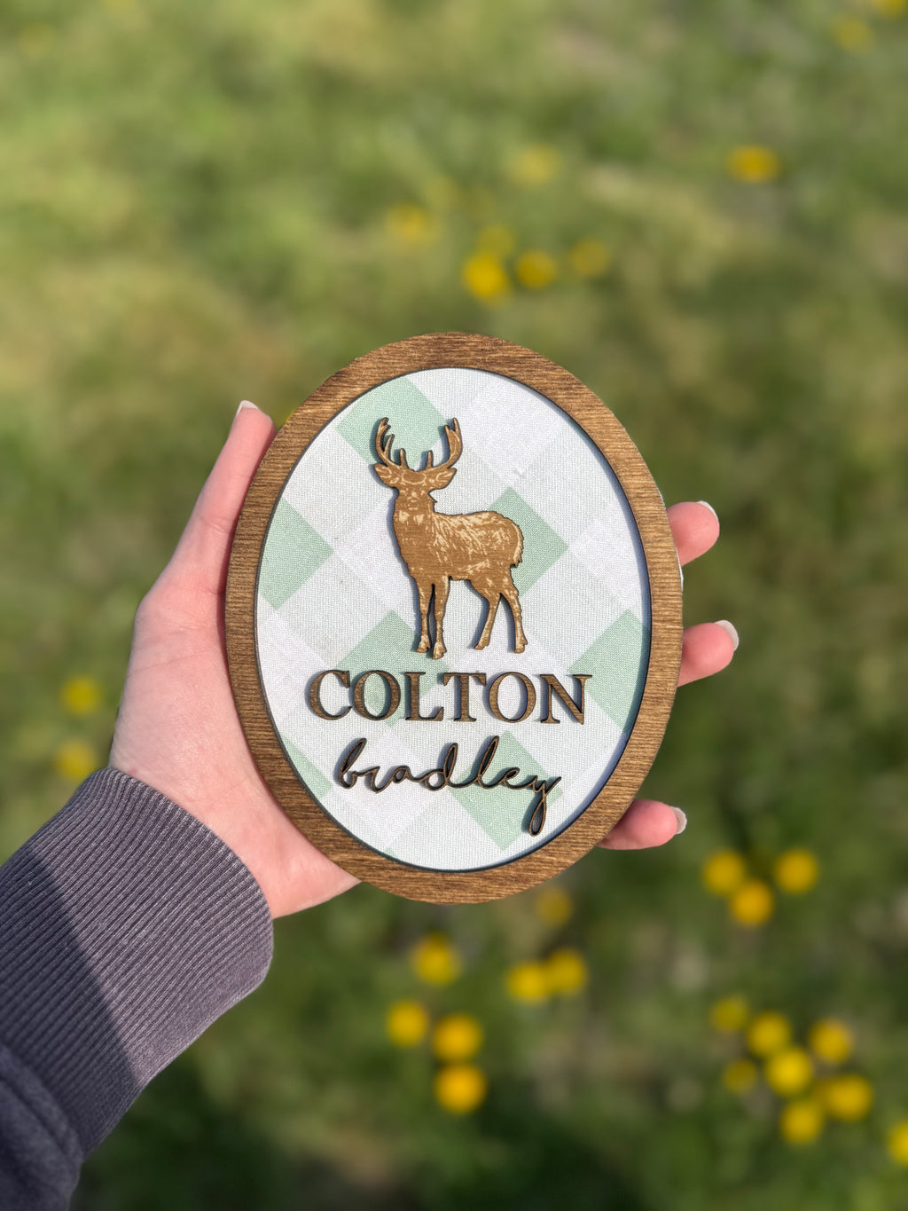 Custom Fabric Name Plaque