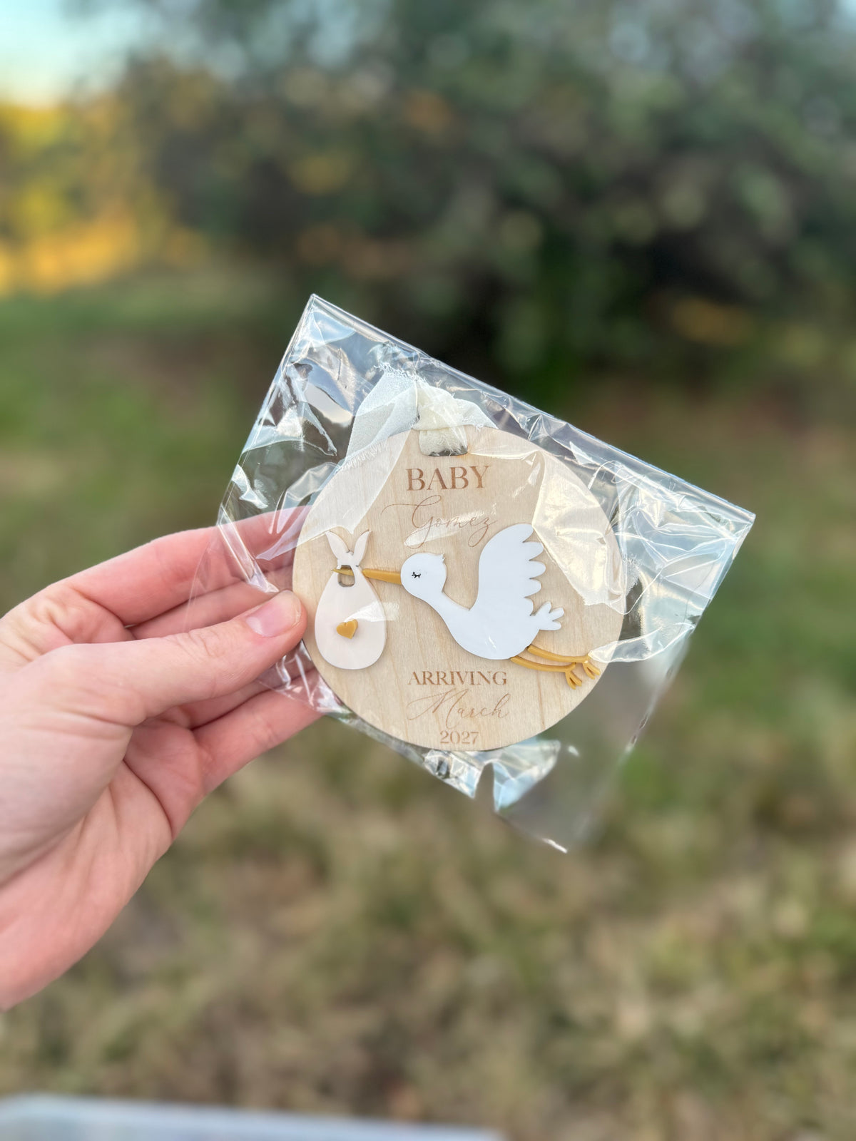 Baby Stork Ornament