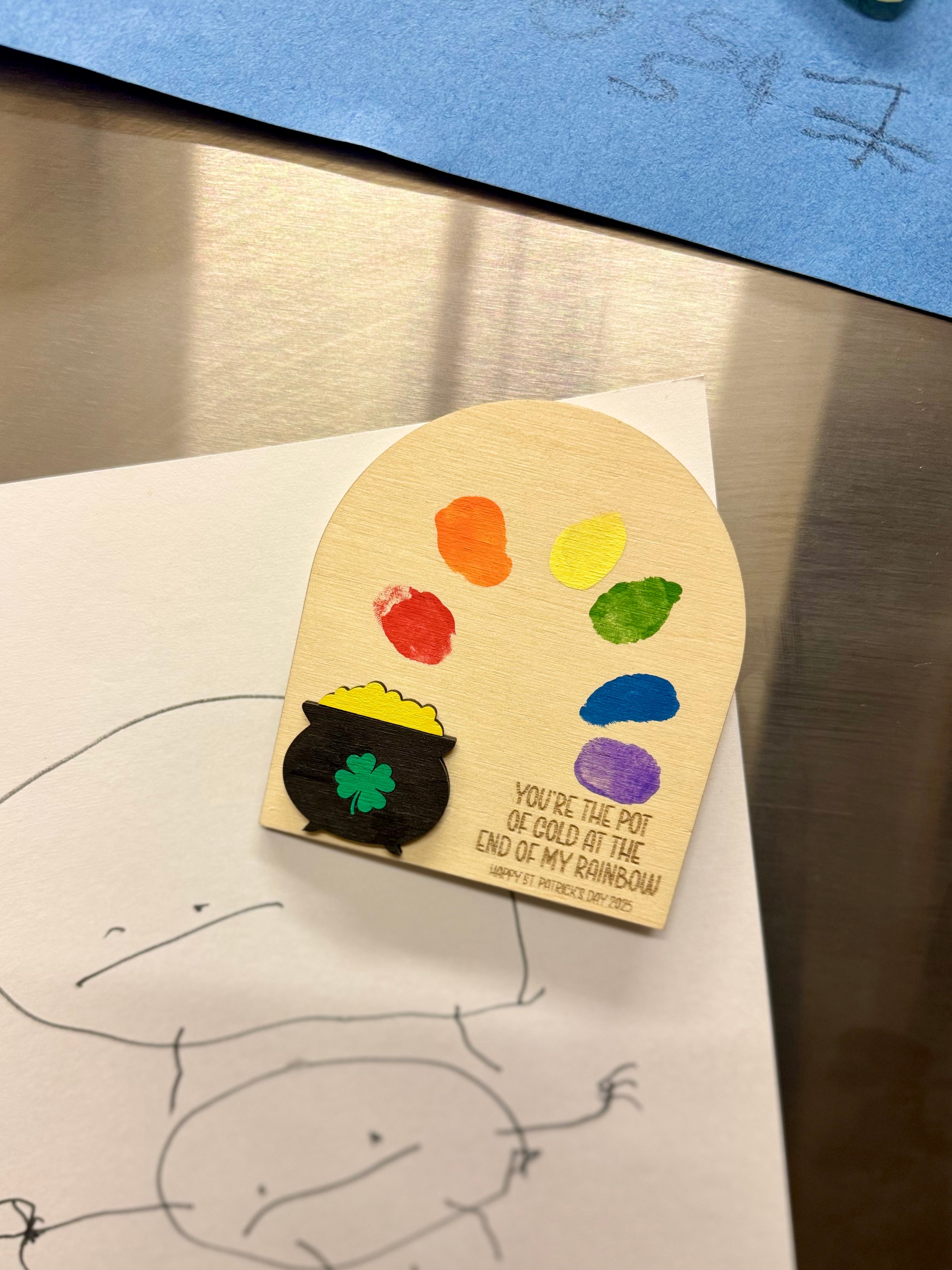 St. Patrick’s Day Rainbow Magnet Craft