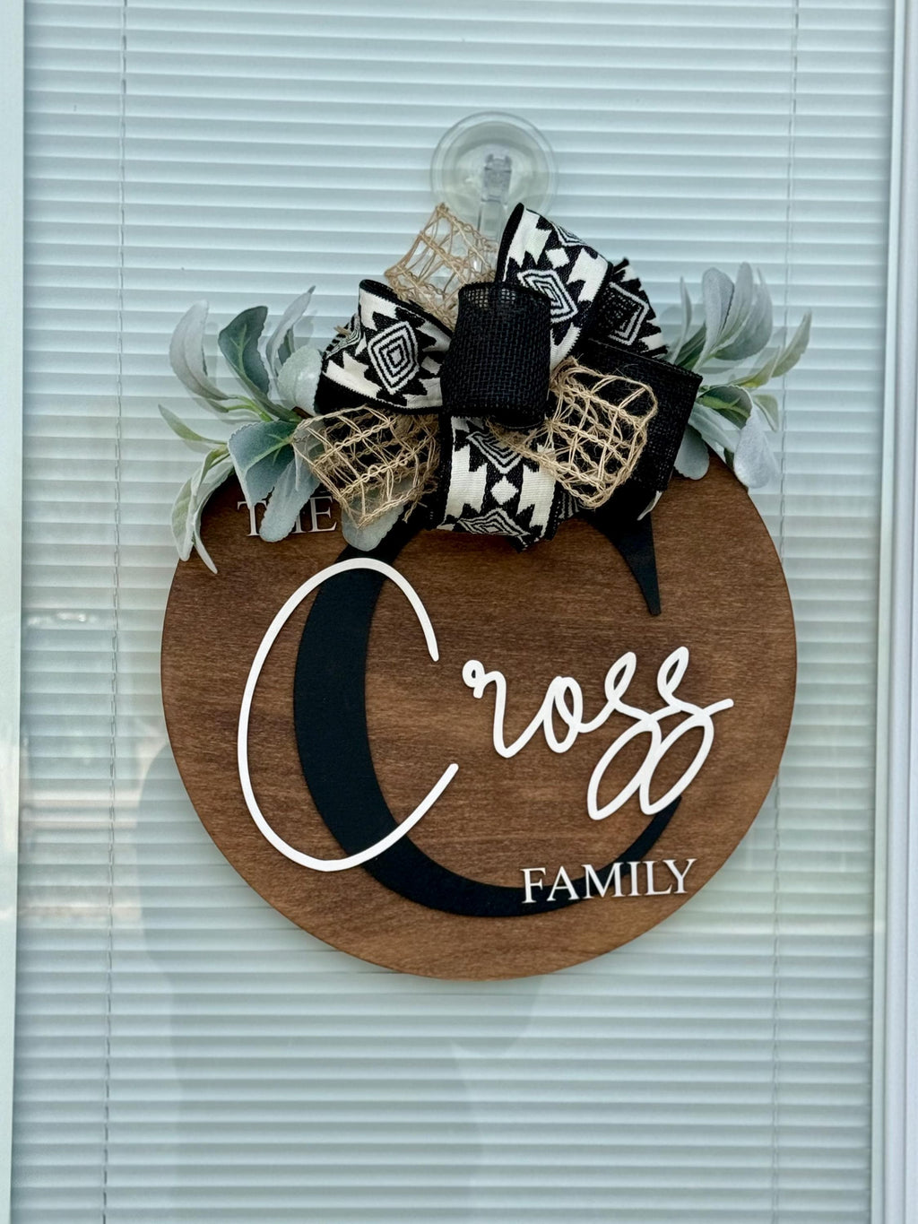 Last Name Door Hanger | Custom Porch Decor | Wedding Gift | New House Gift | Home | Marriage | Realtor Present | Christmas | Mr and Mrs Sign