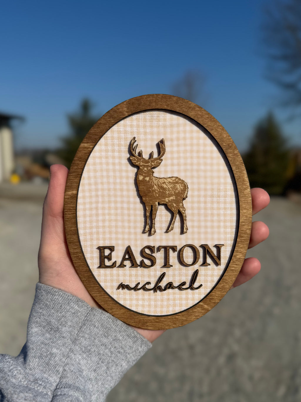 Custom Fabric Name Plaque